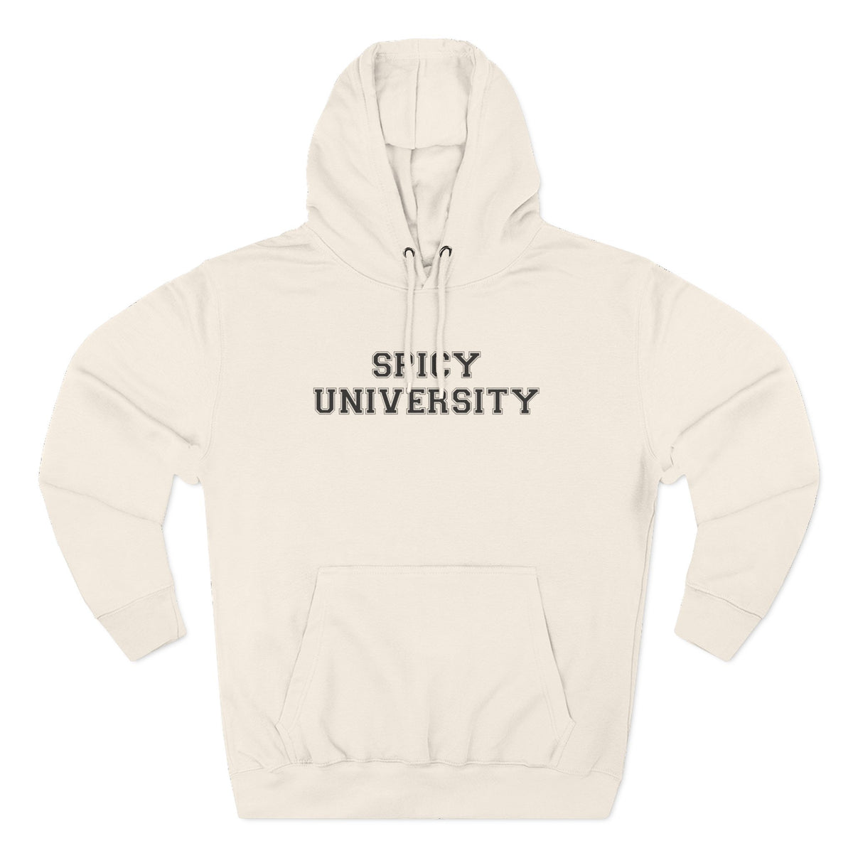 Spicy University Hoodie - Funny Minimalist Text Sweatshirt Gift