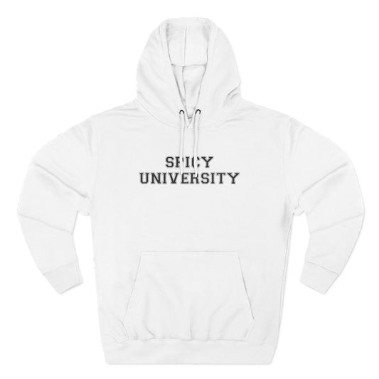 Spicy University Hoodie - Funny Minimalist Text Sweatshirt Gift