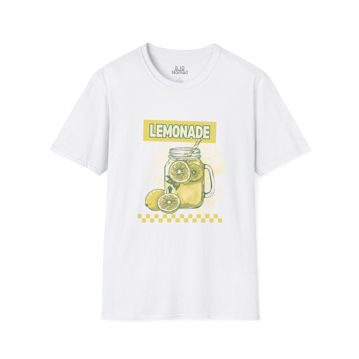 Lemonade Mason Jar Tee - Retro Illustration Graphic T-Shirt