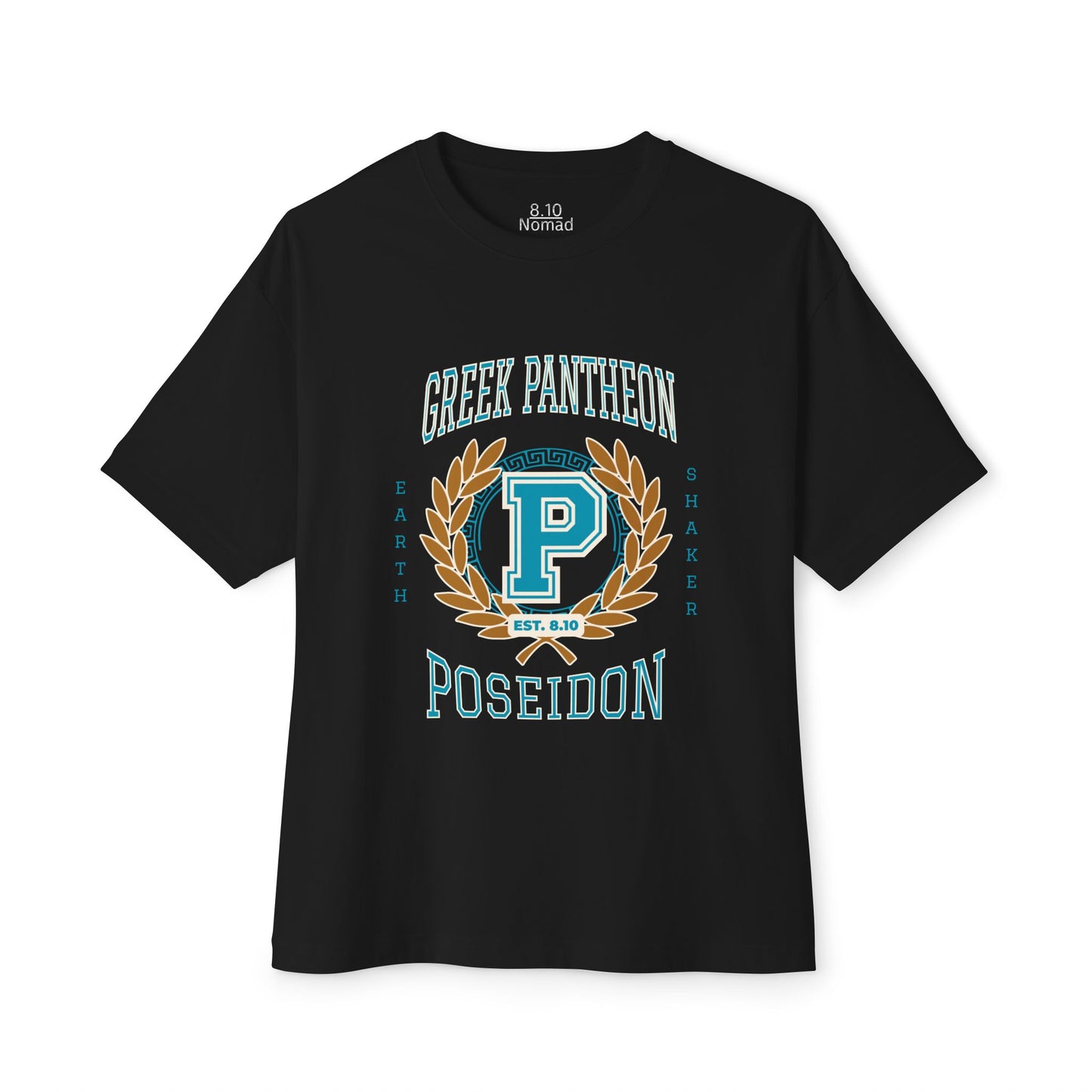 Poseidon Mythology Graphic Tee — Greek Pantheon Inspired Design