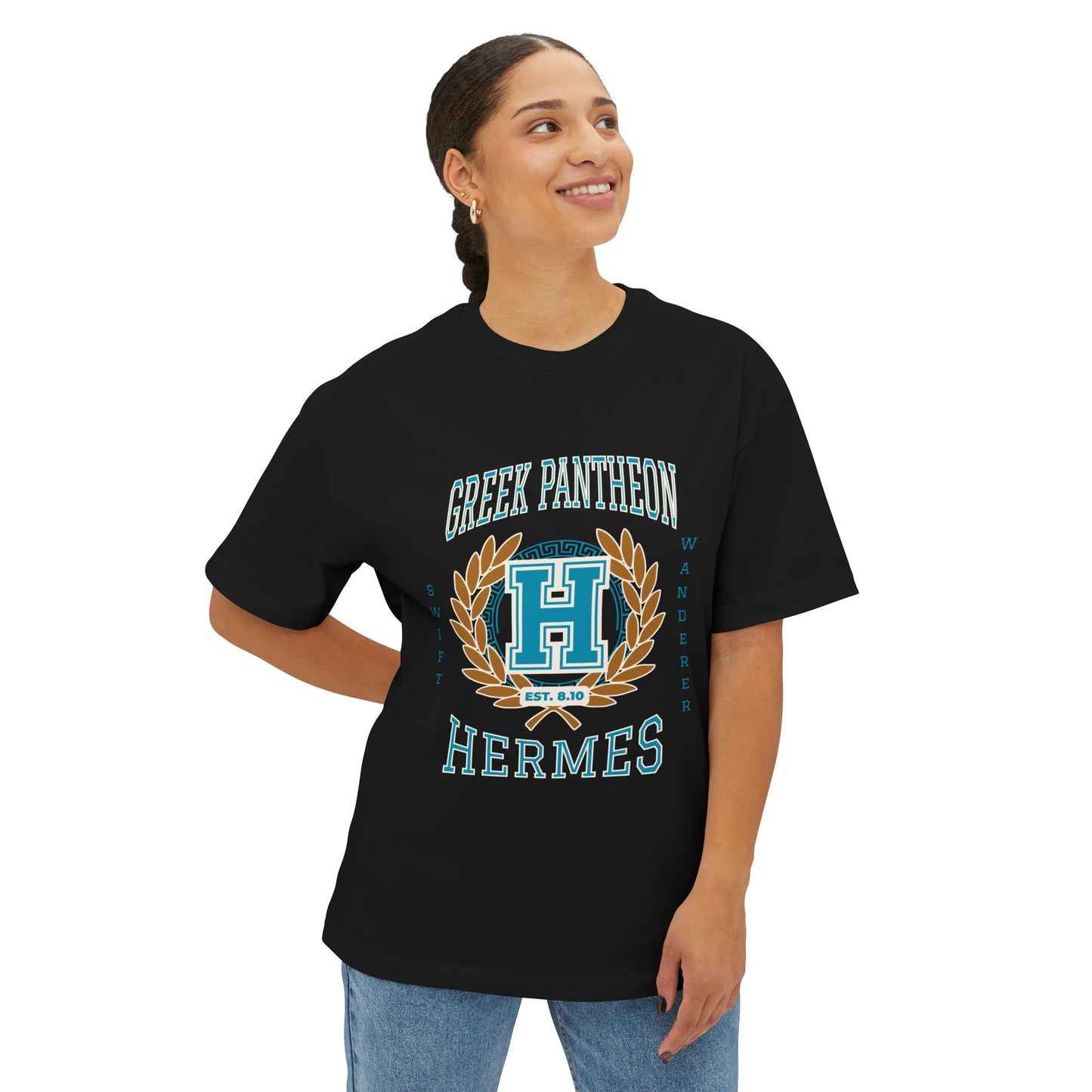 Hermes Mythology Graphic Tee — Greek Pantheon Inspired Design