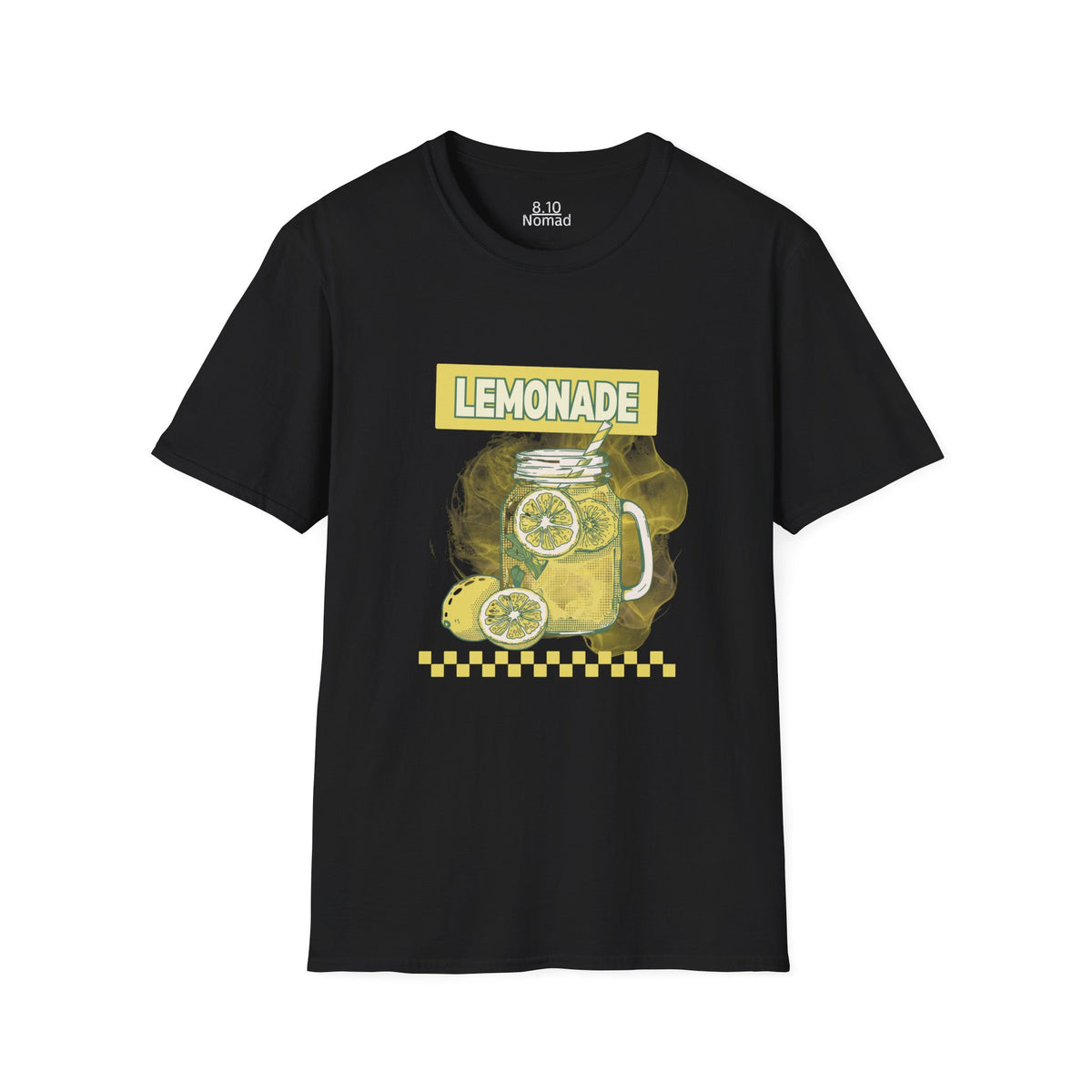 Lemonade Mason Jar Tee - Retro Illustration Graphic T-Shirt