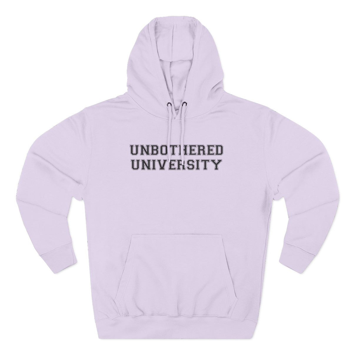Unbothered University Hoodie - Funny Minimalist Text Sweatshirt Gift