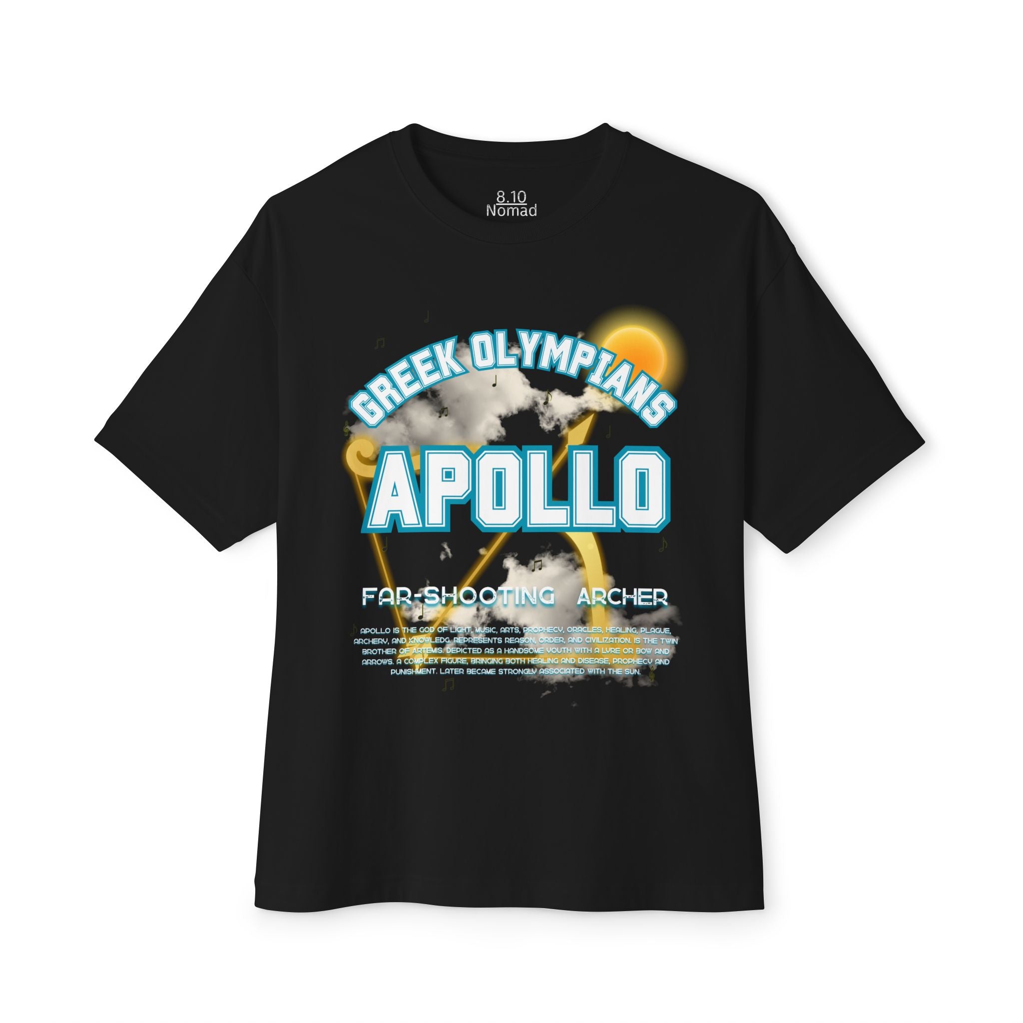 Apollo Mythology Graphic Tee — Greek Pantheon Inspired Design