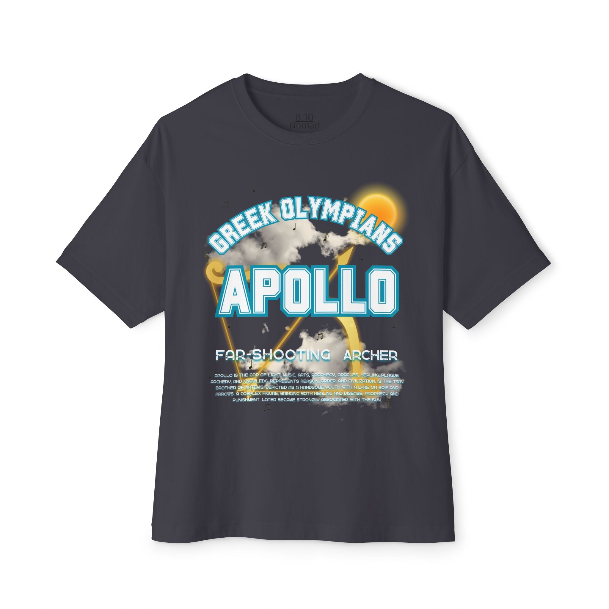 Apollo Mythology Graphic Tee — Greek Pantheon Inspired Design