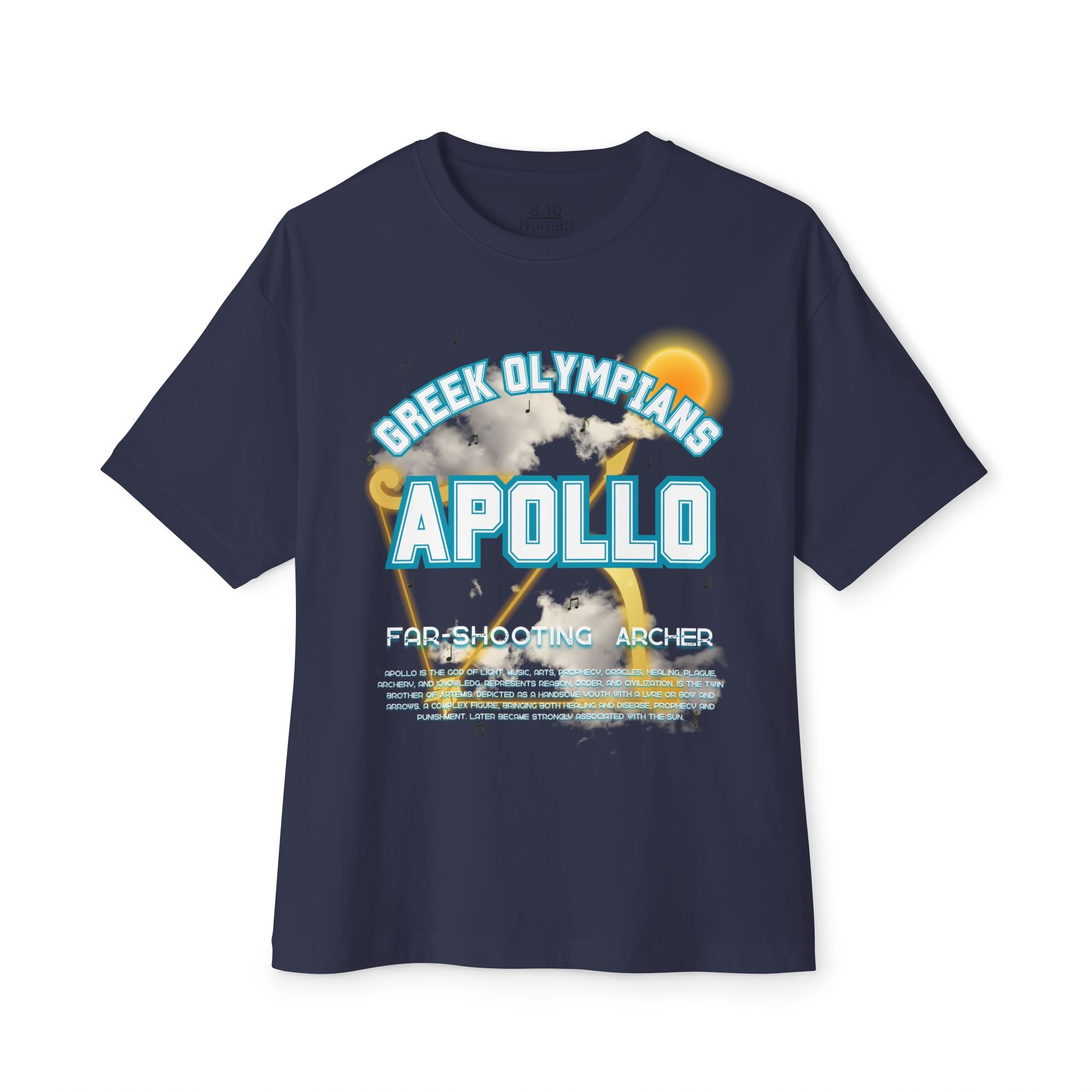 Apollo Mythology Graphic Tee — Greek Pantheon Inspired Design