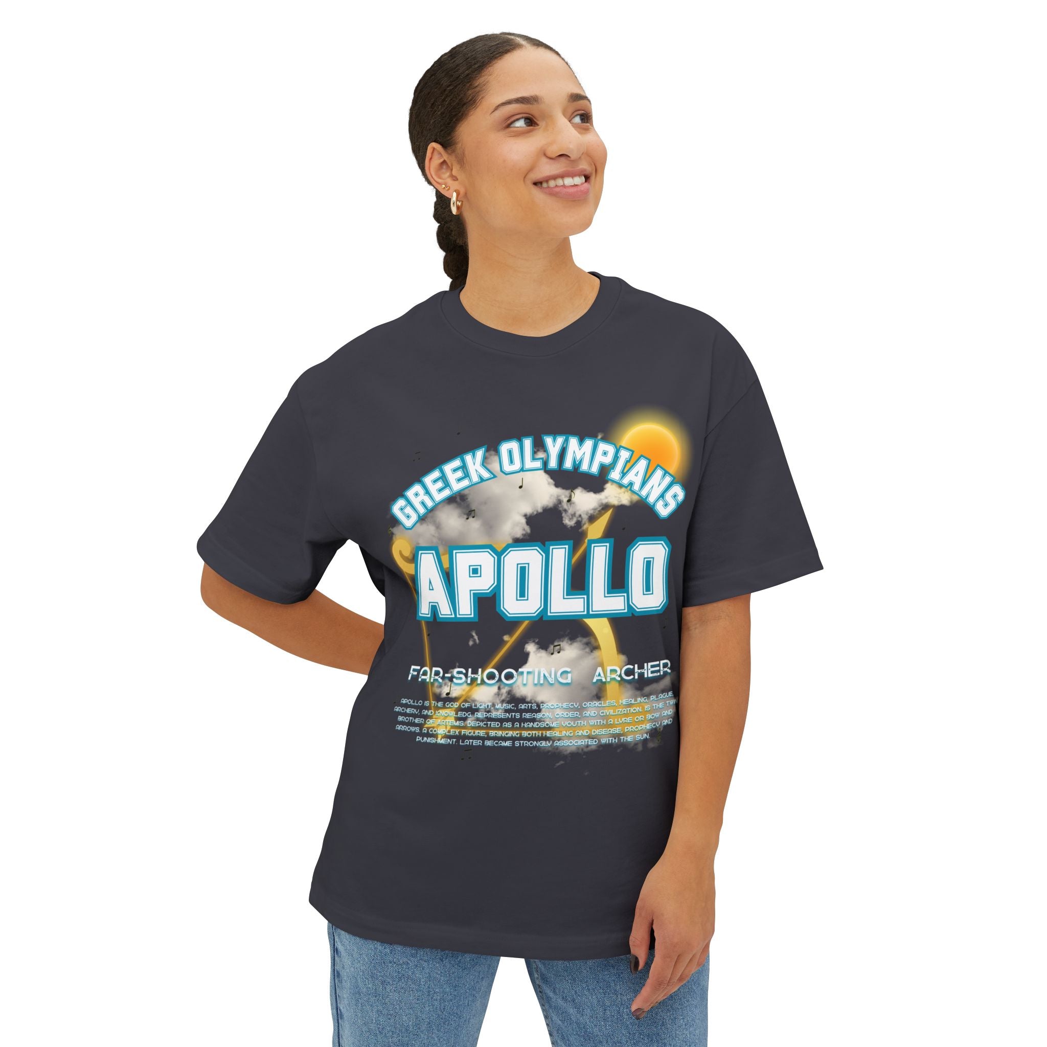 Apollo Mythology Graphic Tee — Greek Pantheon Inspired Design