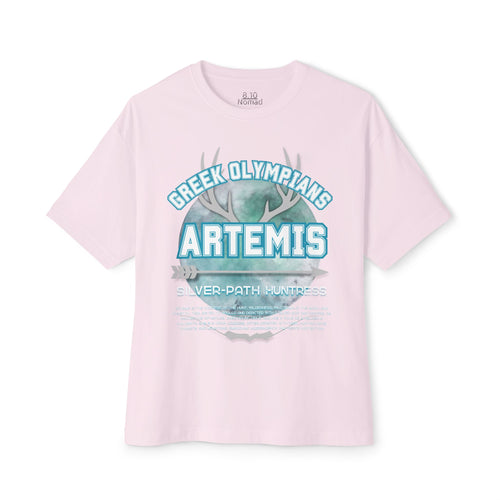 Artemis Pantheon Tee — Greek Mythology Oversized Boxy T-Shirt