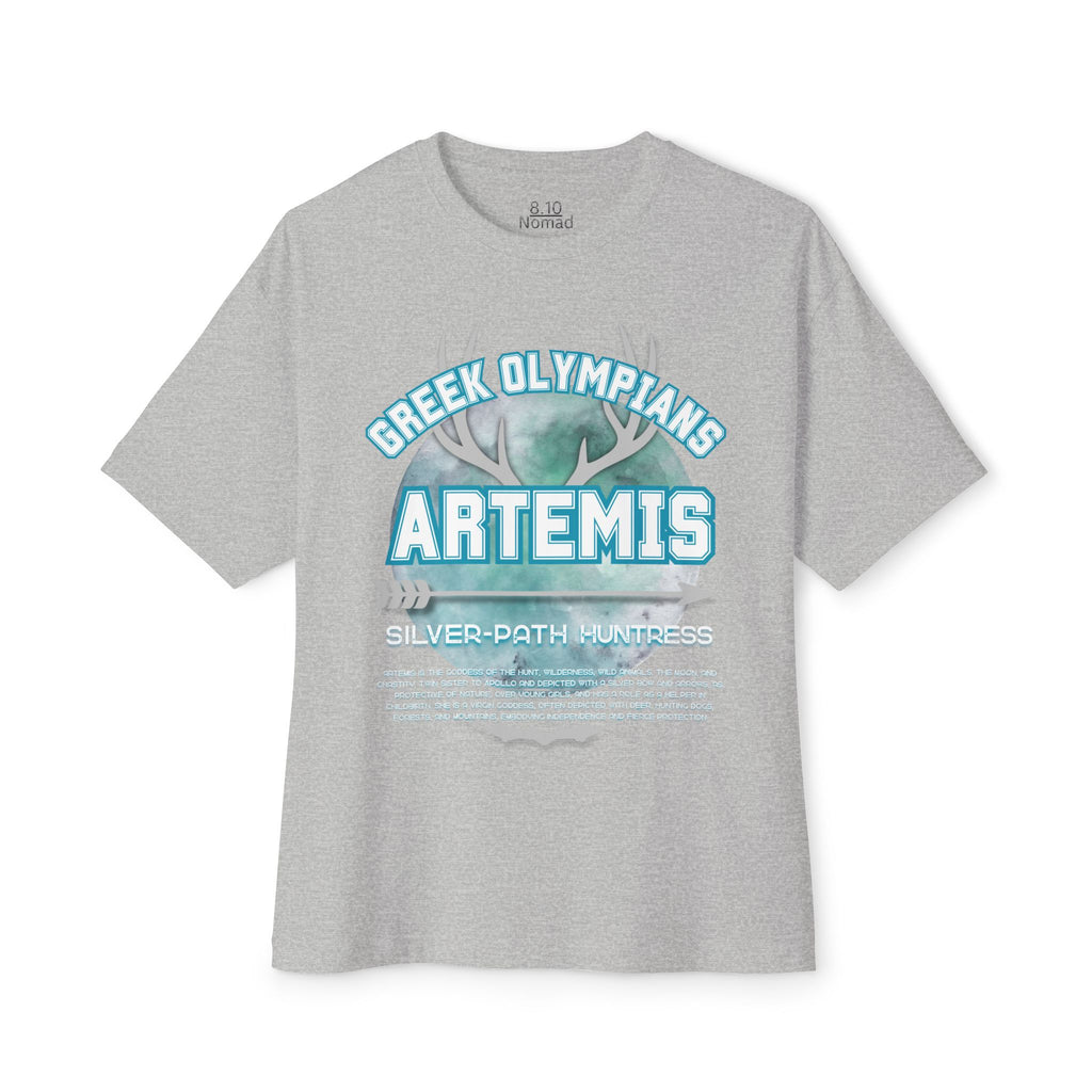 Artemis Pantheon Tee — Greek Mythology Oversized Boxy T-Shirt