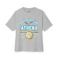 Athena Pantheon Graphic Tee — Greek Mythology Oversized Boxy T-Shirt