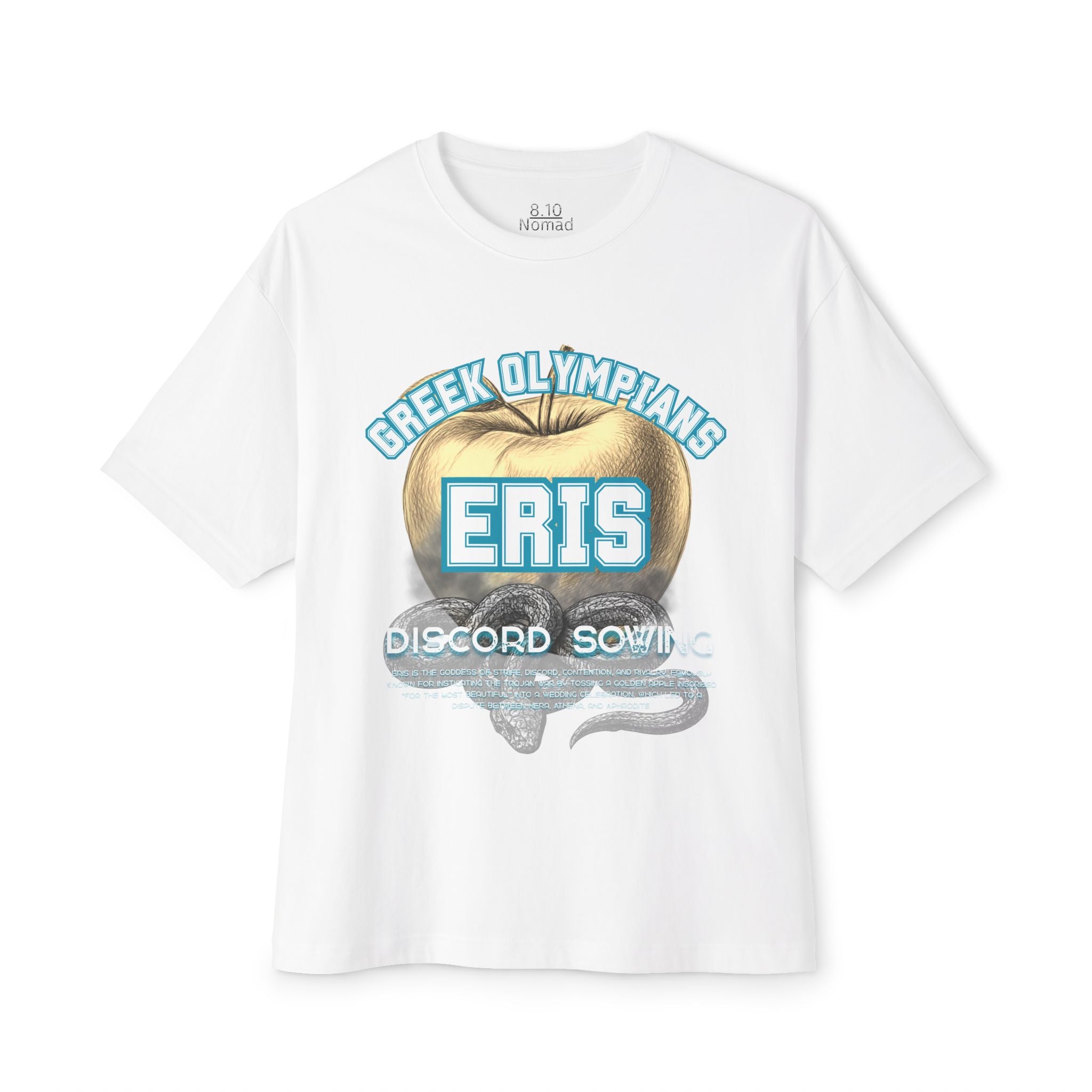 Eris Greek Mythology Tee — Pantheon-Inspired Oversized Boxy T-Shirt
