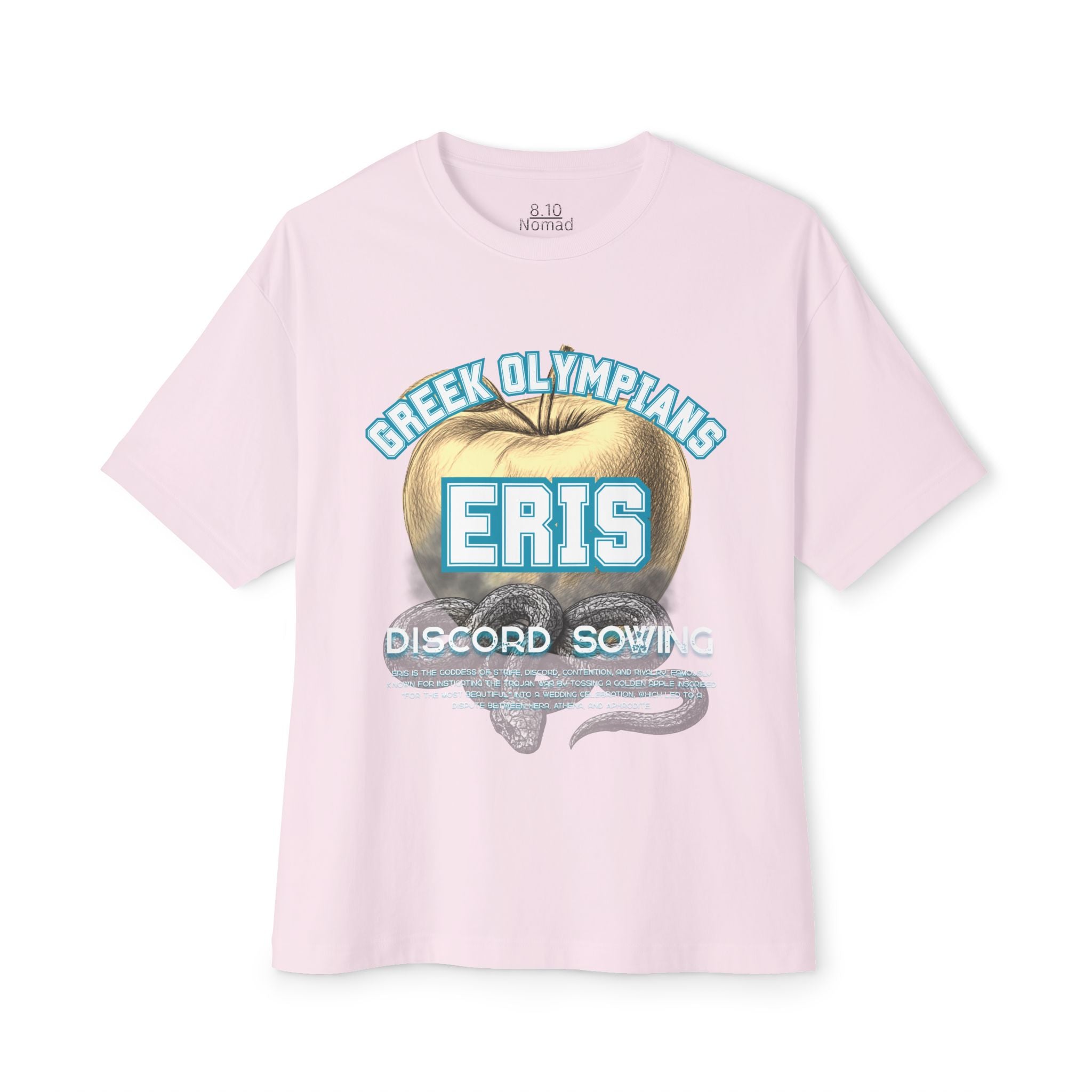 Eris Greek Mythology Tee — Pantheon-Inspired Oversized Boxy T-Shirt
