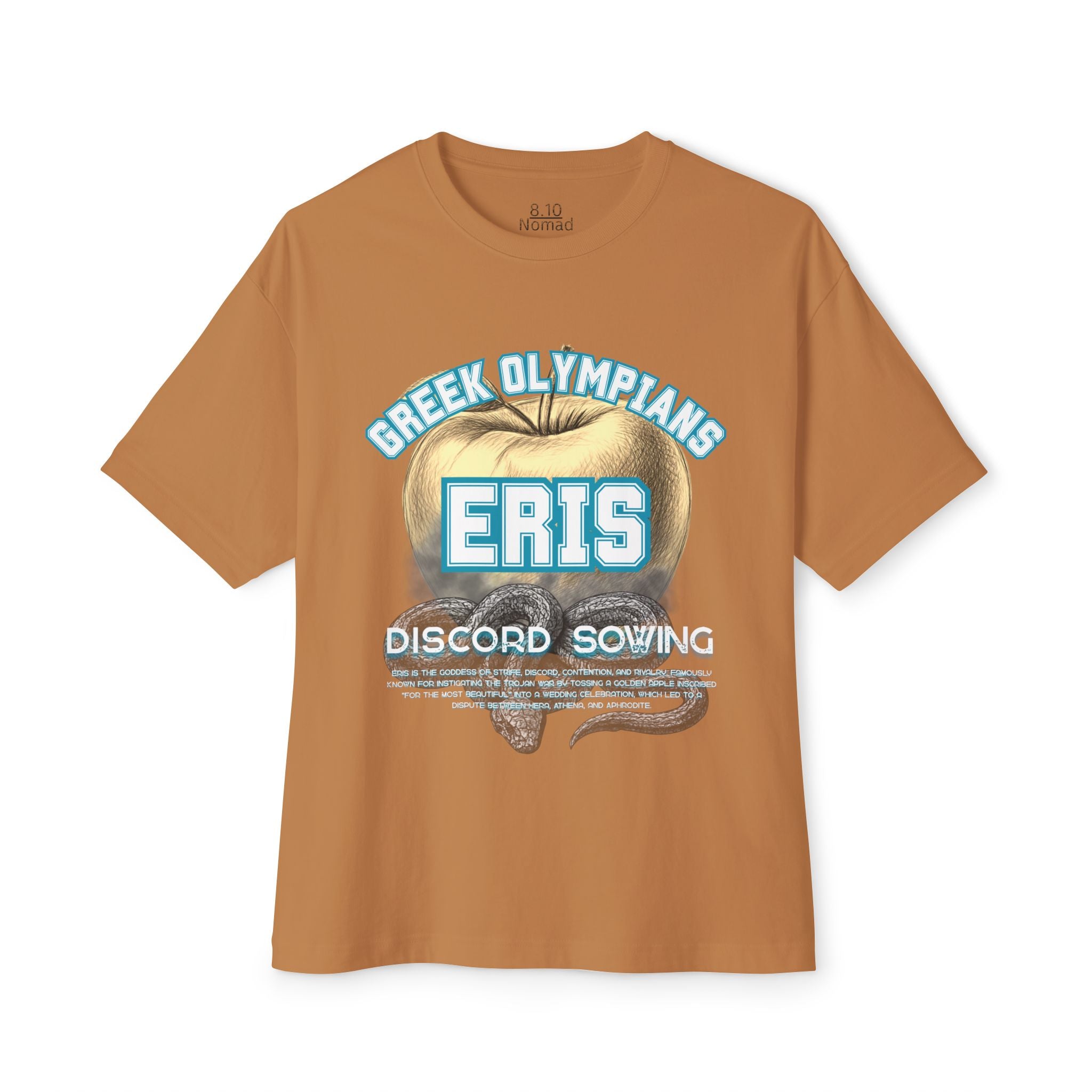 Eris Greek Mythology Tee — Pantheon-Inspired Oversized Boxy T-Shirt