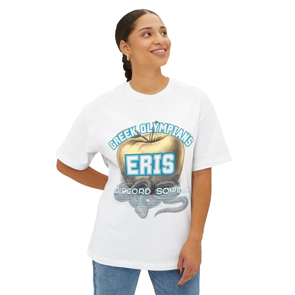 Eris Greek Mythology Tee — Pantheon-Inspired Oversized Boxy T-Shirt
