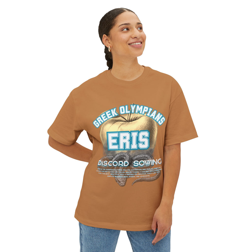 Eris Greek Mythology Tee — Pantheon-Inspired Oversized Boxy T-Shirt