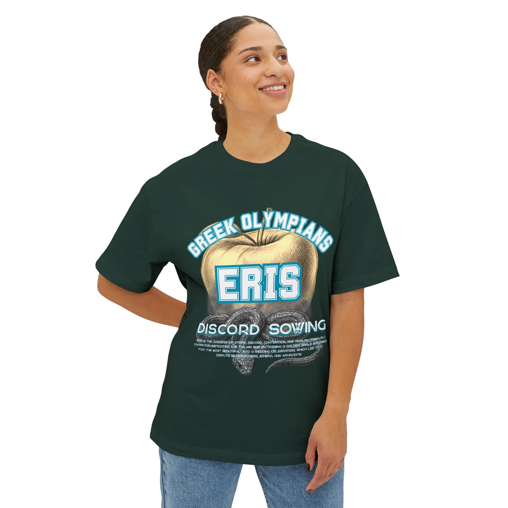 Eris Greek Mythology Tee — Pantheon-Inspired Oversized Boxy T-Shirt