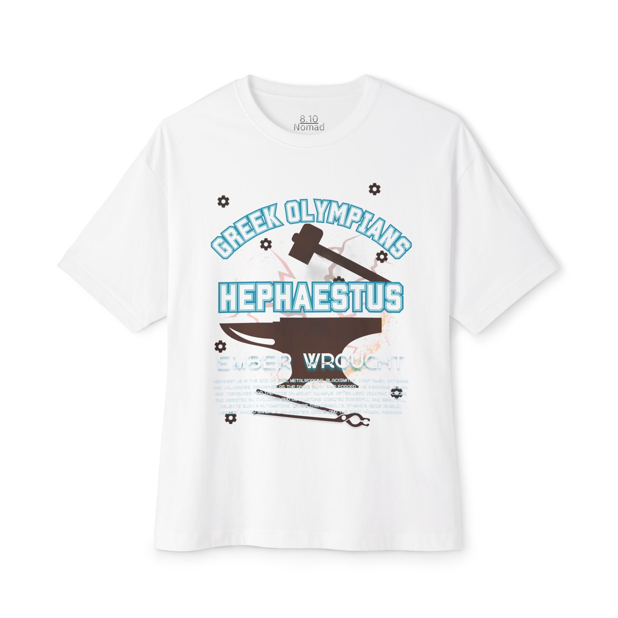 Hephaestus Mythology Graphic Tee — Greek Pantheon Inspired Design