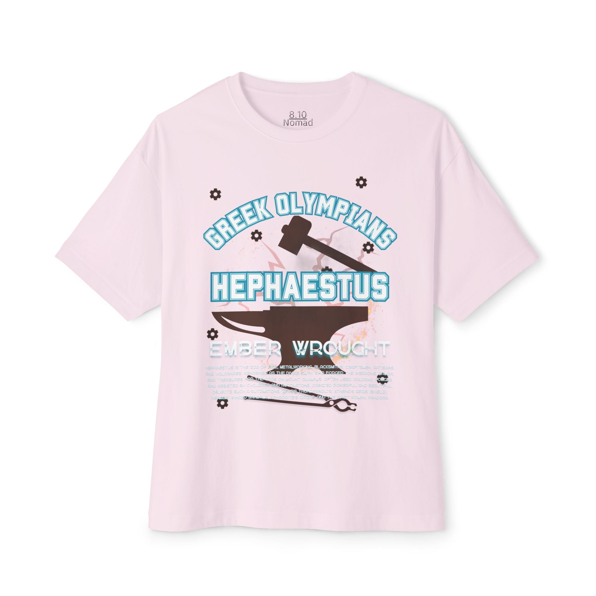 Hephaestus Mythology Graphic Tee — Greek Pantheon Inspired Design
