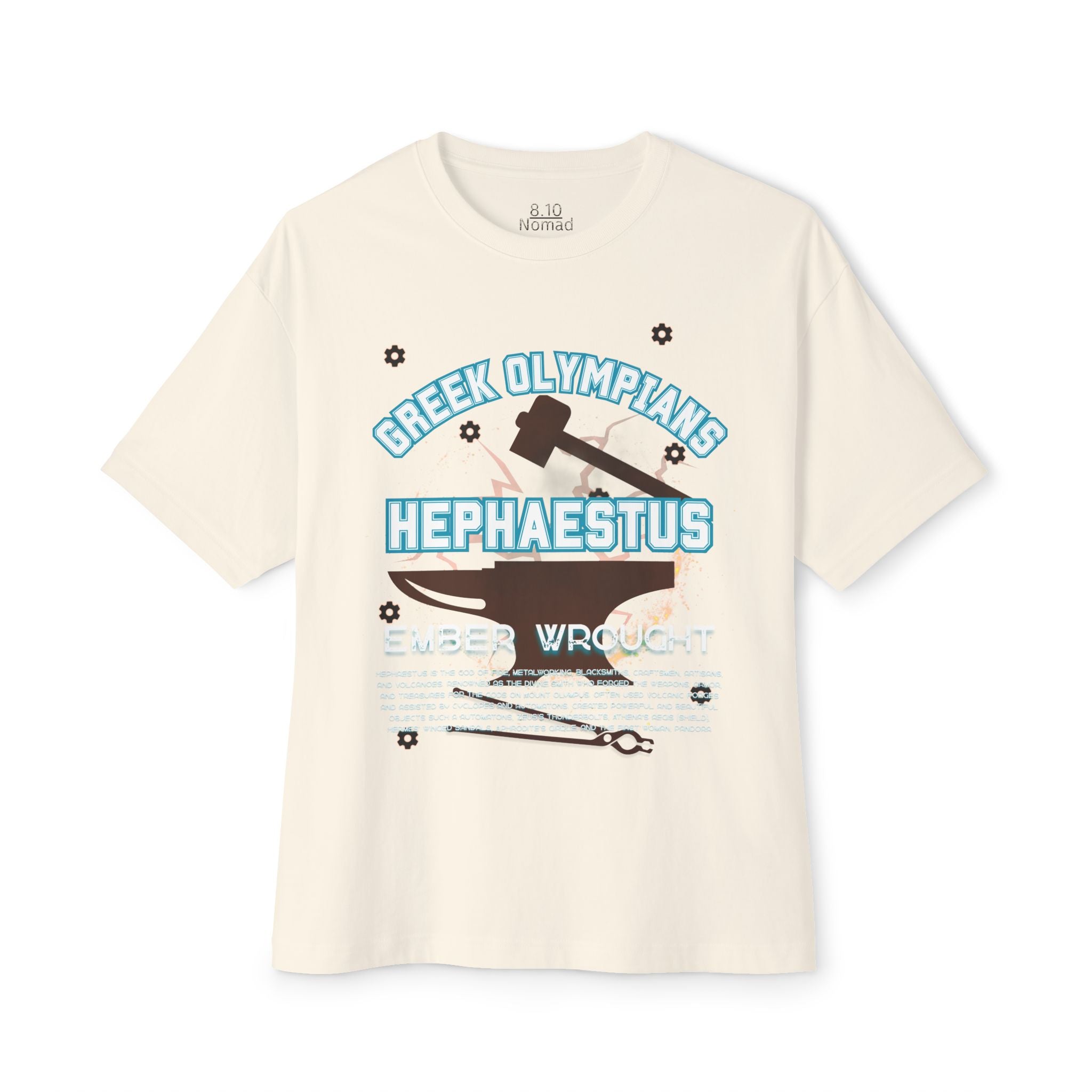 Hephaestus Mythology Graphic Tee — Greek Pantheon Inspired Design