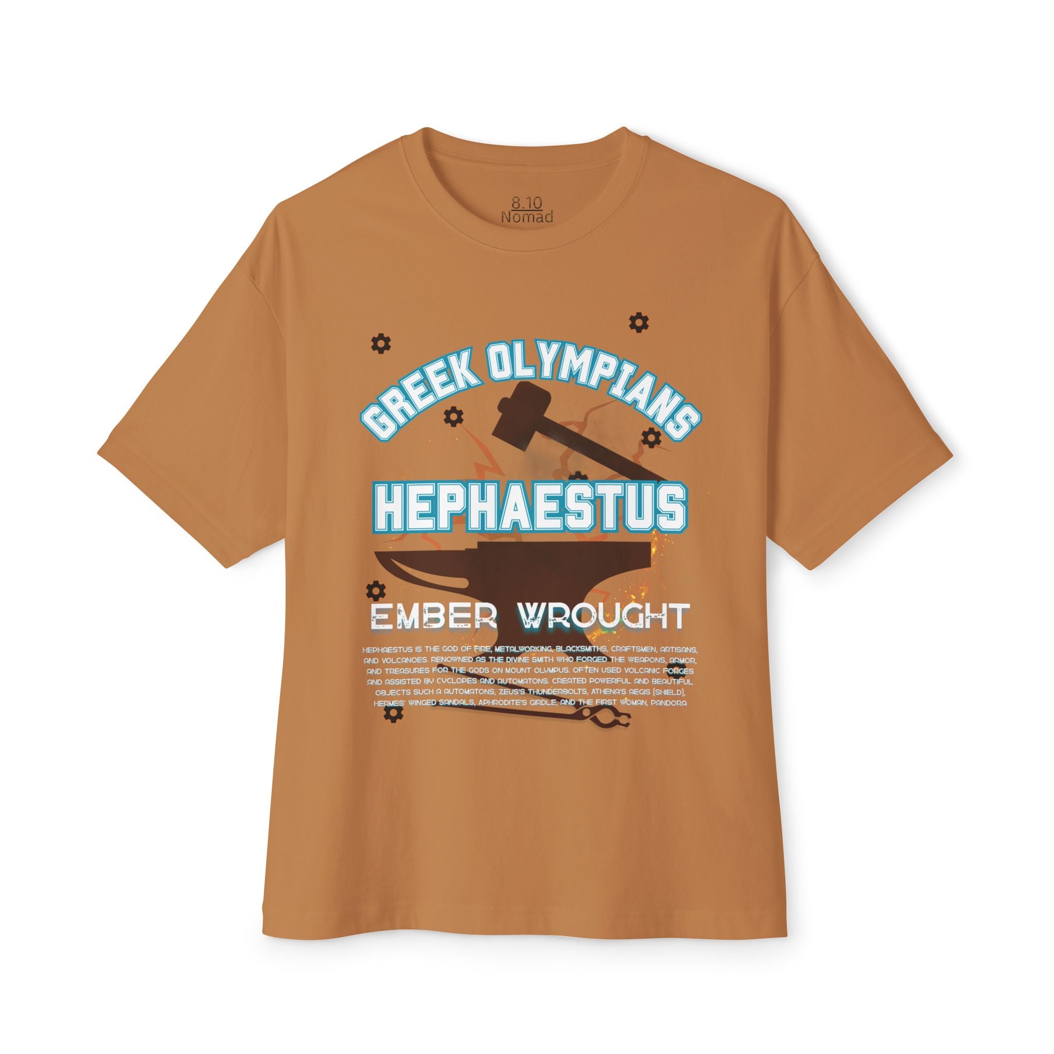 Hephaestus Mythology Graphic Tee — Greek Pantheon Inspired Design