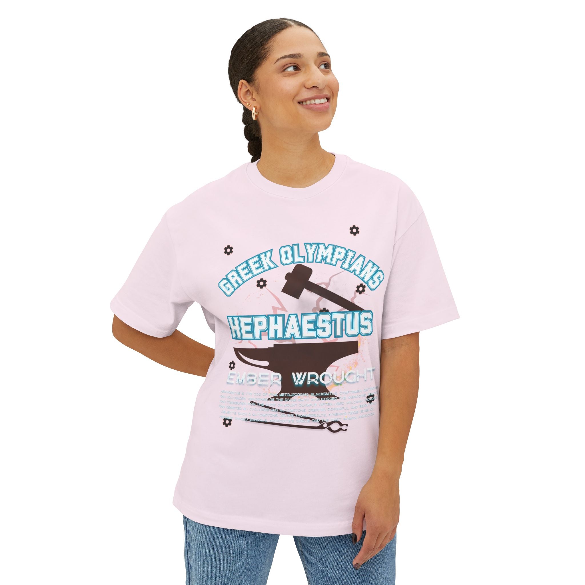 Hephaestus Mythology Graphic Tee — Greek Pantheon Inspired Design