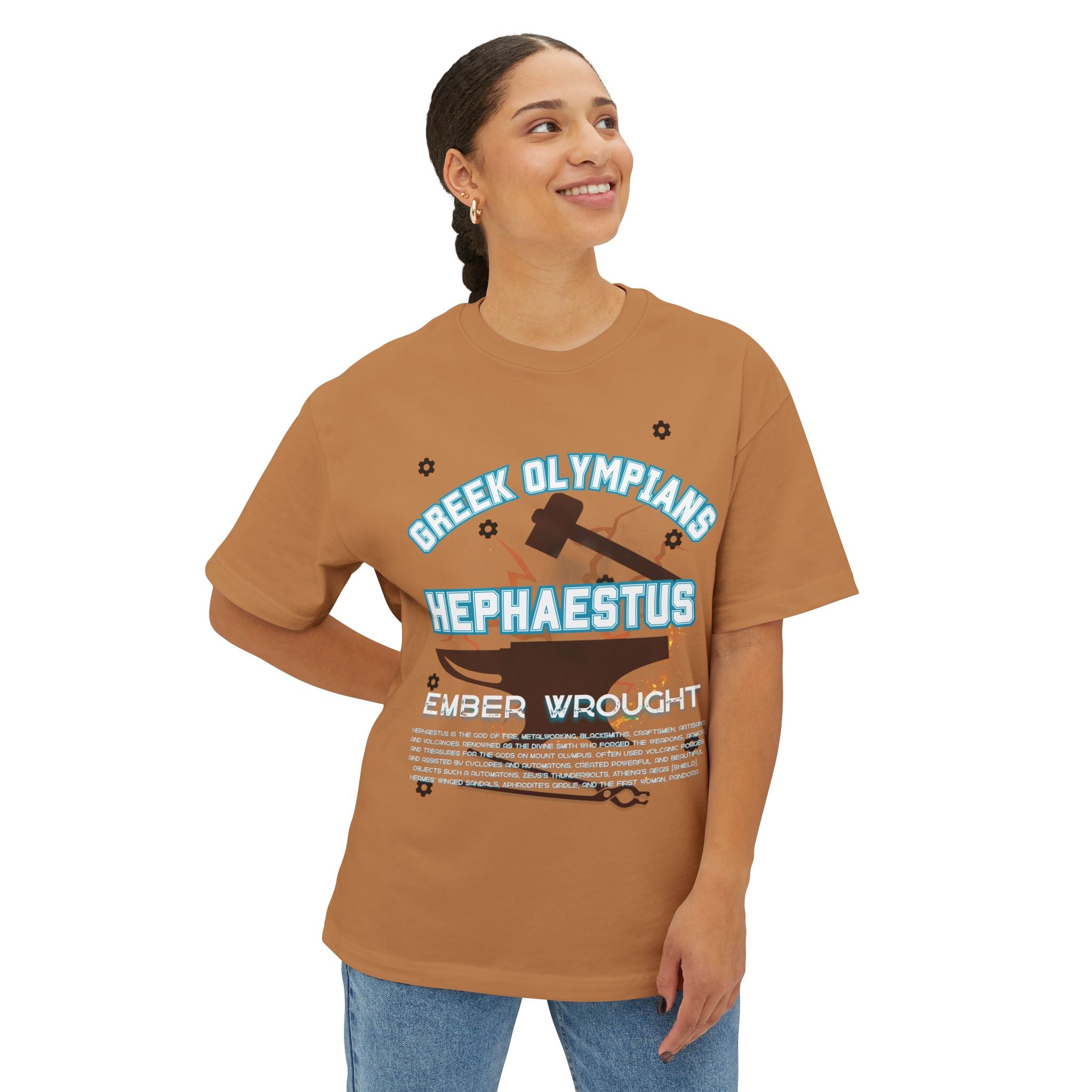 Hephaestus Mythology Graphic Tee — Greek Pantheon Inspired Design