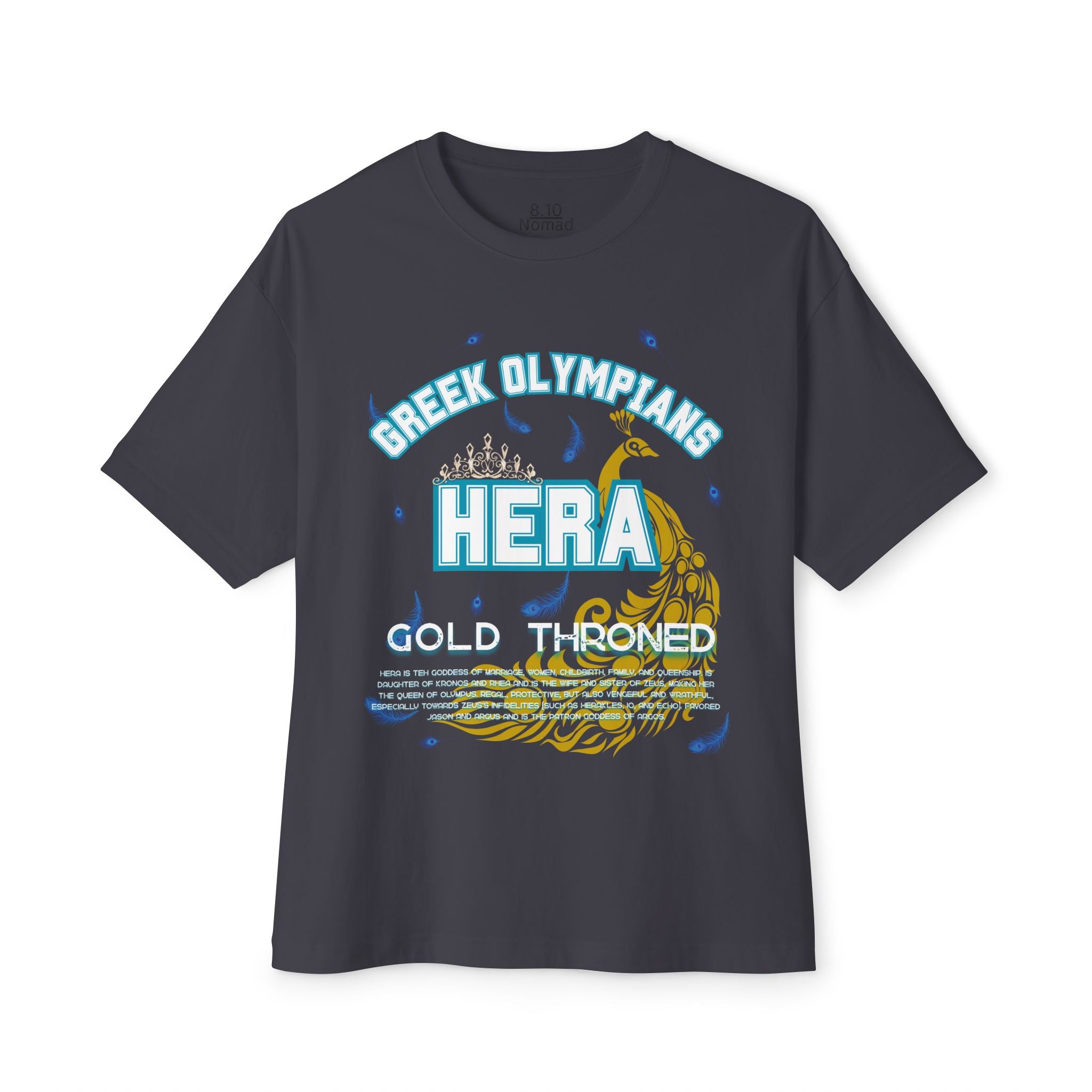 Hera Mythology Graphic Tee — Greek Pantheon Inspired Design