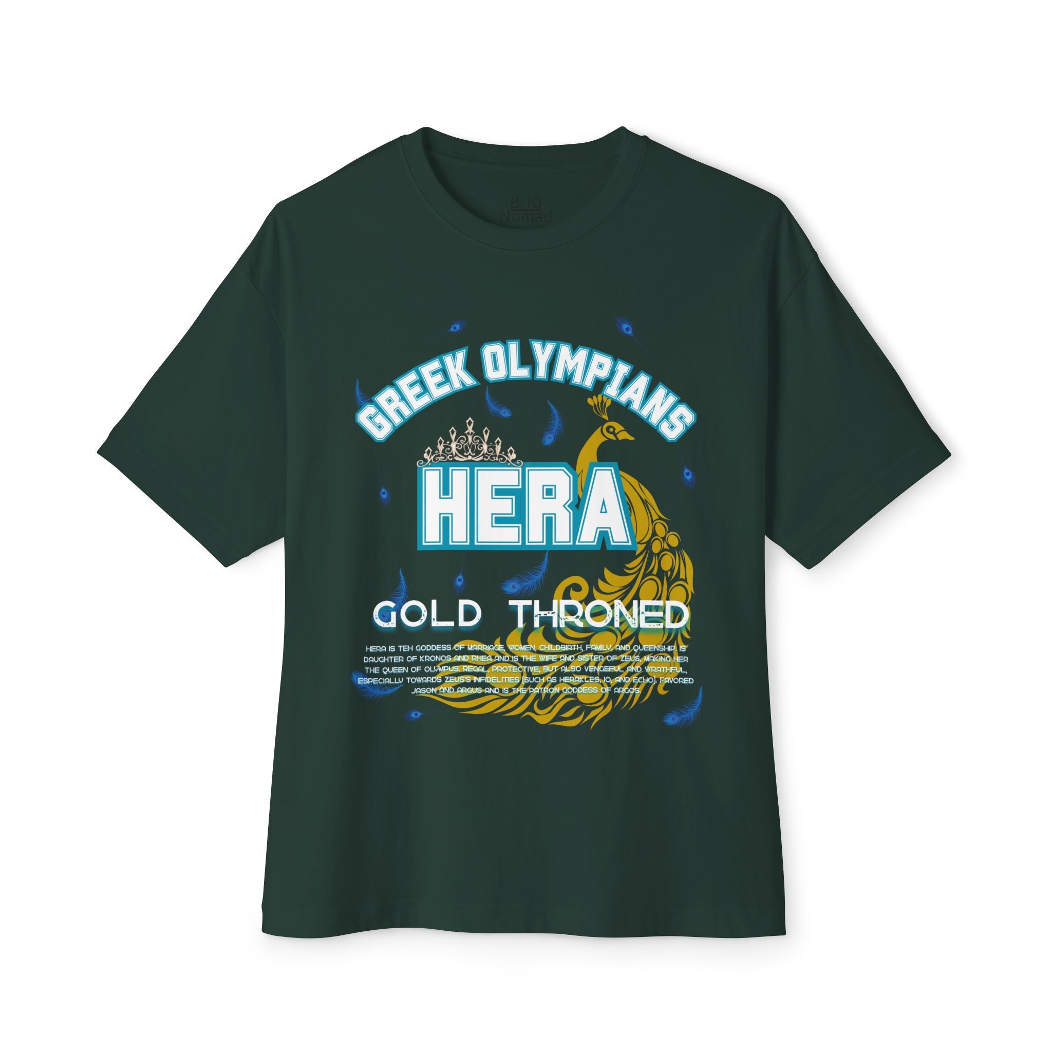 Hera Mythology Graphic Tee — Greek Pantheon Inspired Design