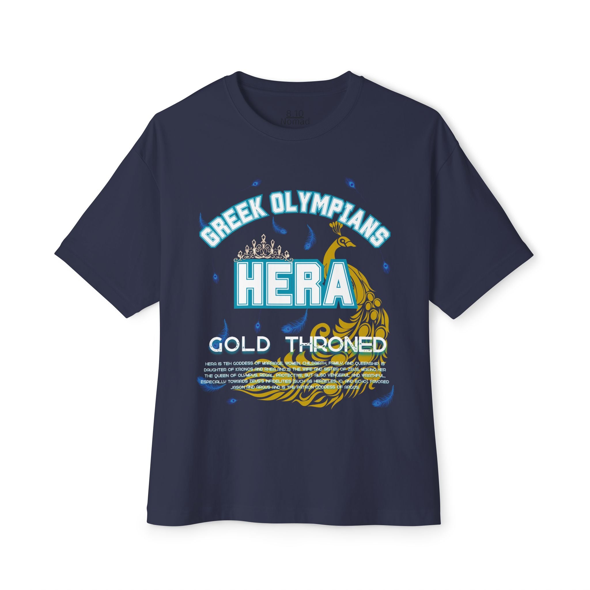 Hera Mythology Graphic Tee — Greek Pantheon Inspired Design