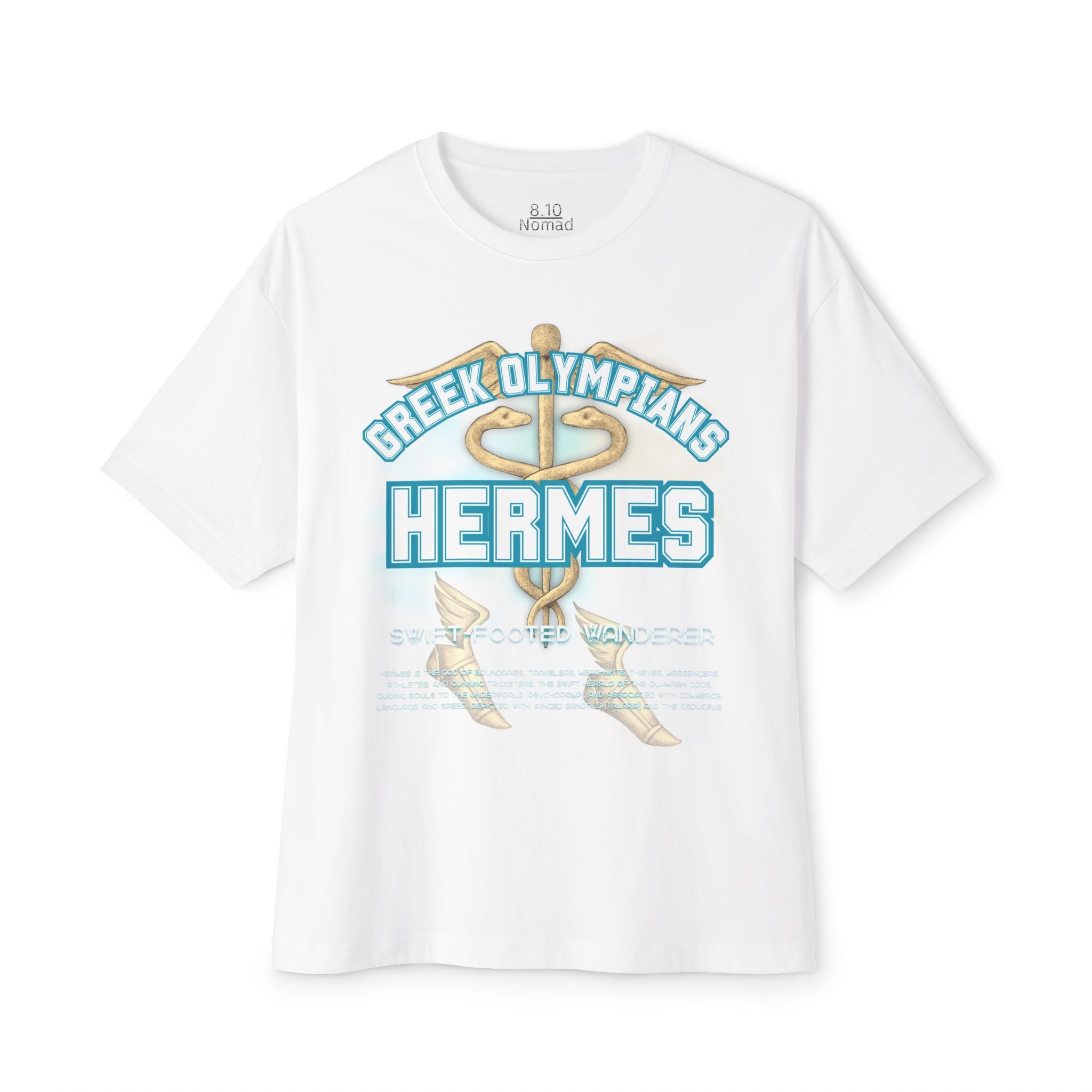 Hermes Mythology Graphic Tee — Greek Pantheon Inspired Design