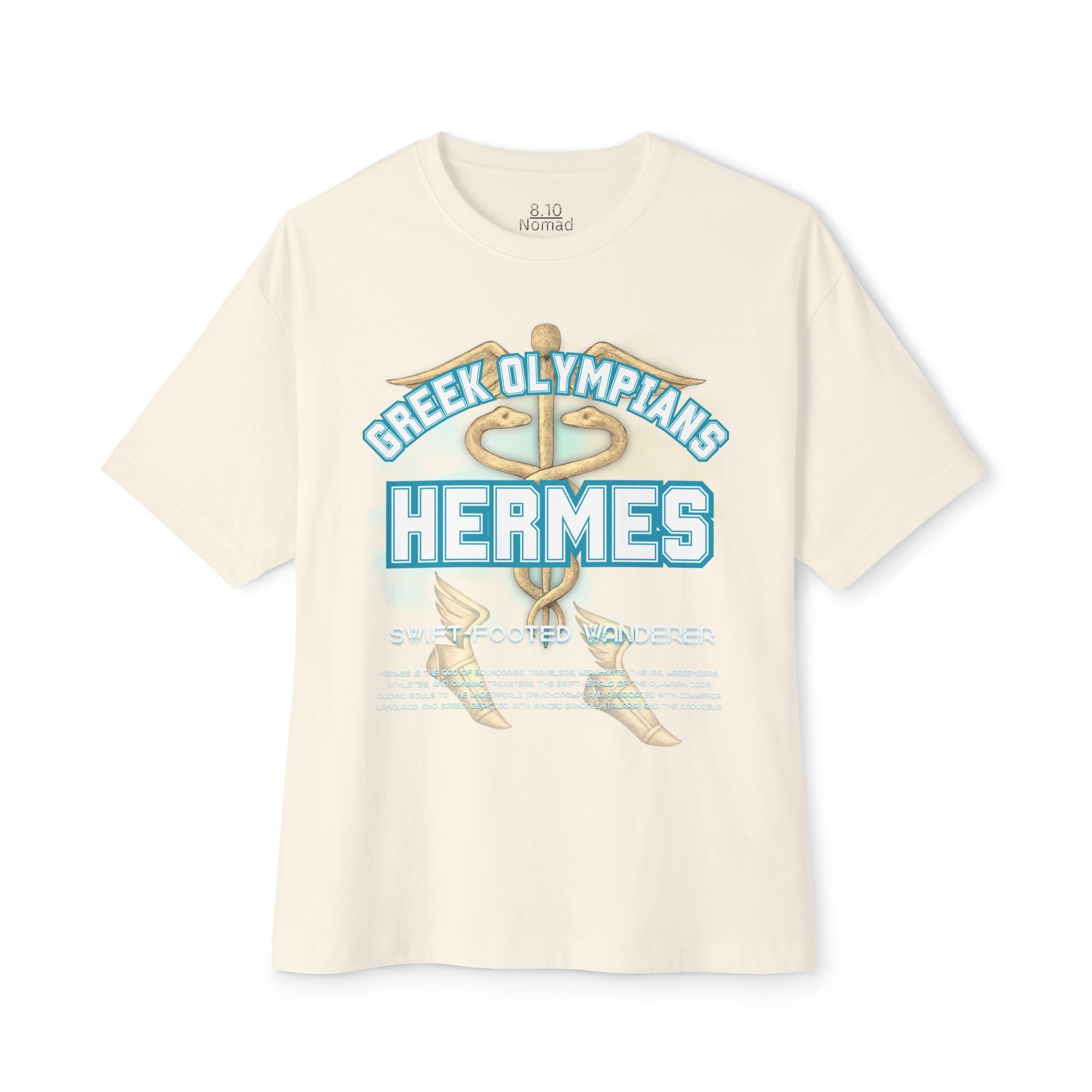 Hermes Mythology Graphic Tee — Greek Pantheon Inspired Design