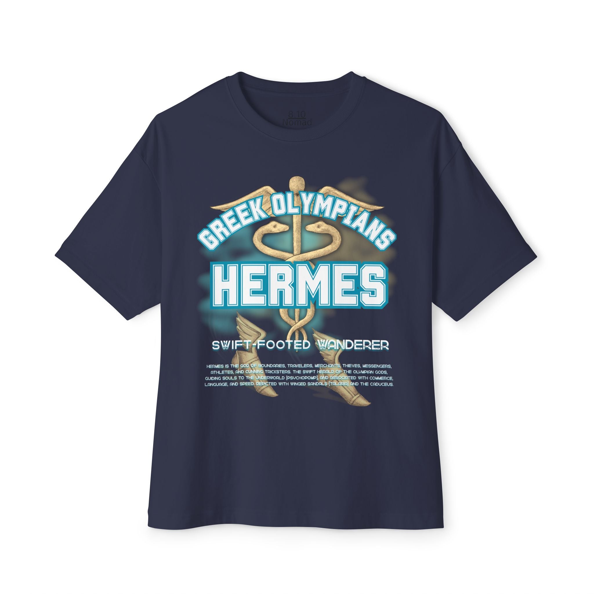 Hermes Mythology Graphic Tee — Greek Pantheon Inspired Design