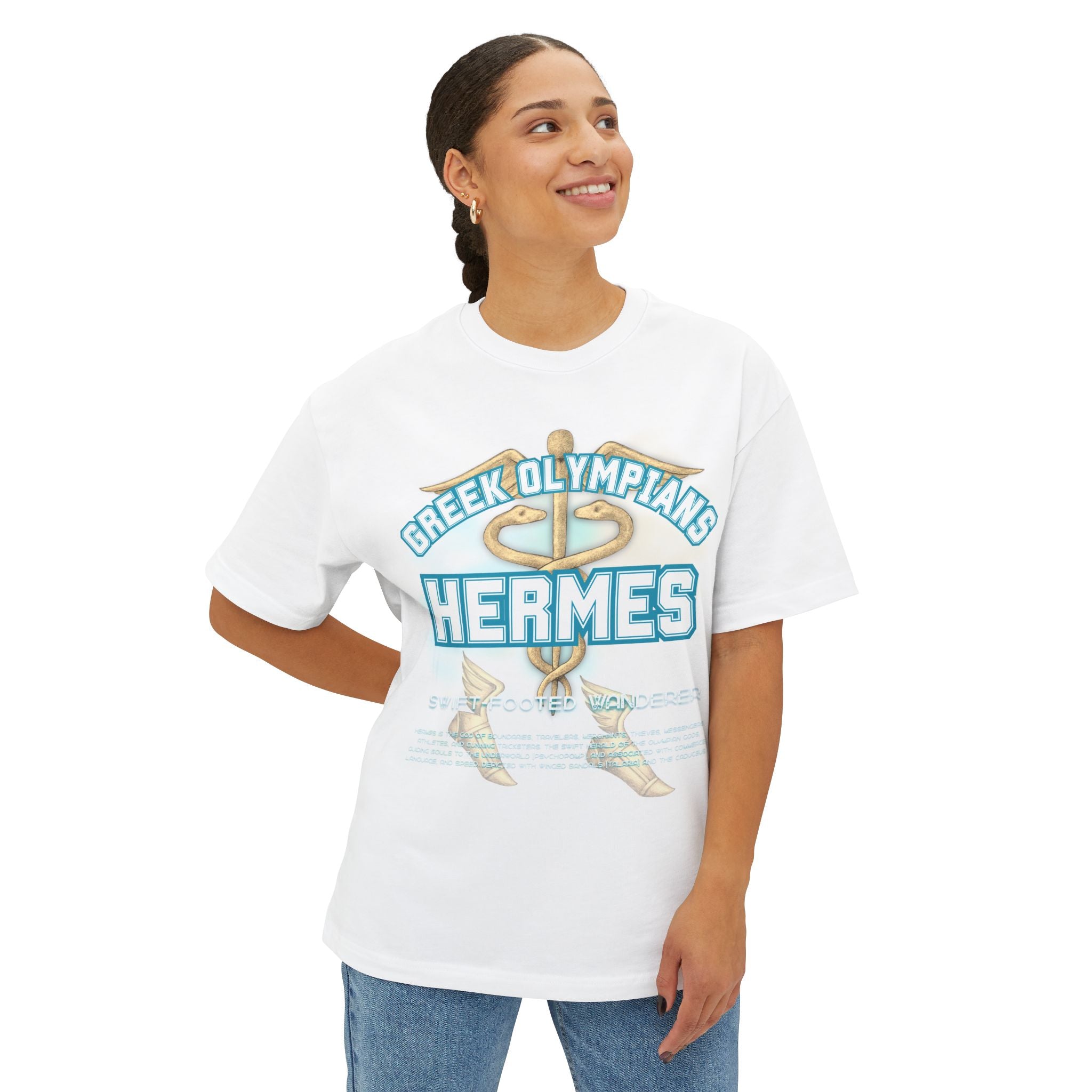 Hermes Mythology Graphic Tee — Greek Pantheon Inspired Design