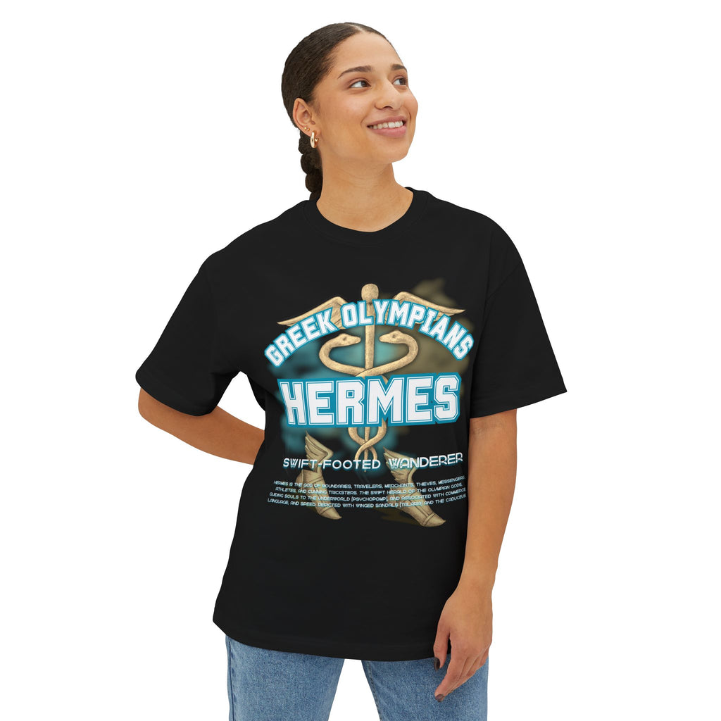 Hermes Mythology Graphic Tee — Greek Pantheon Inspired Design