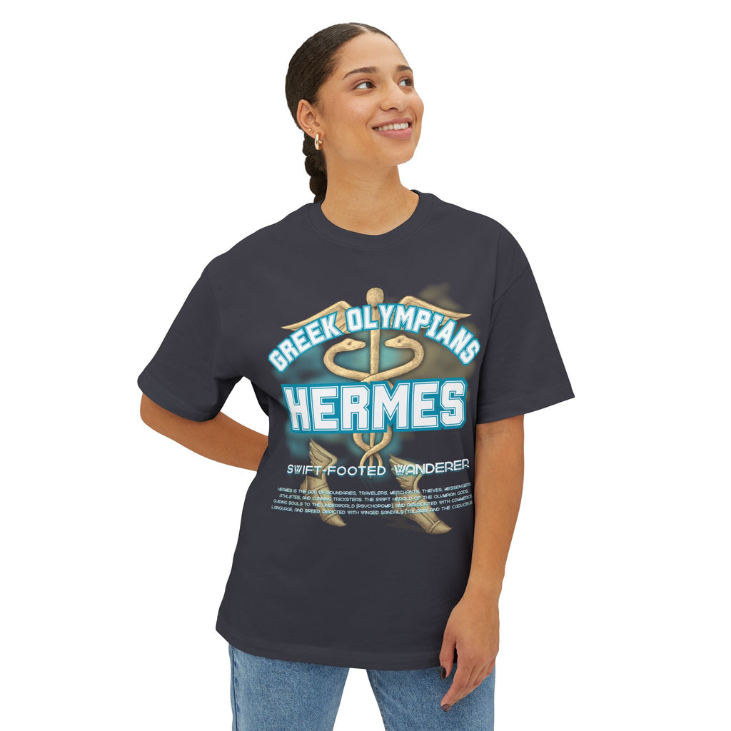 Hermes Mythology Graphic Tee — Greek Pantheon Inspired Design
