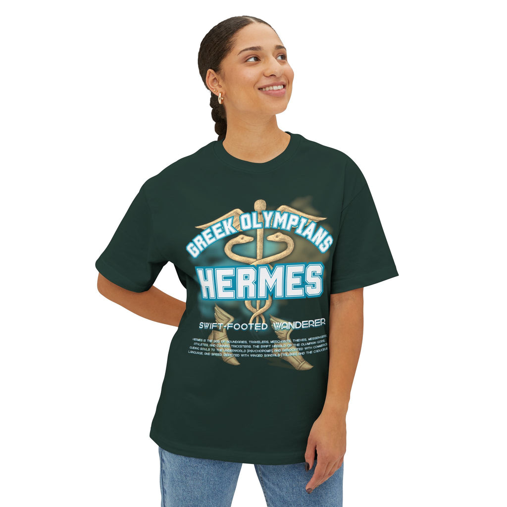 Hermes Mythology Graphic Tee — Greek Pantheon Inspired Design