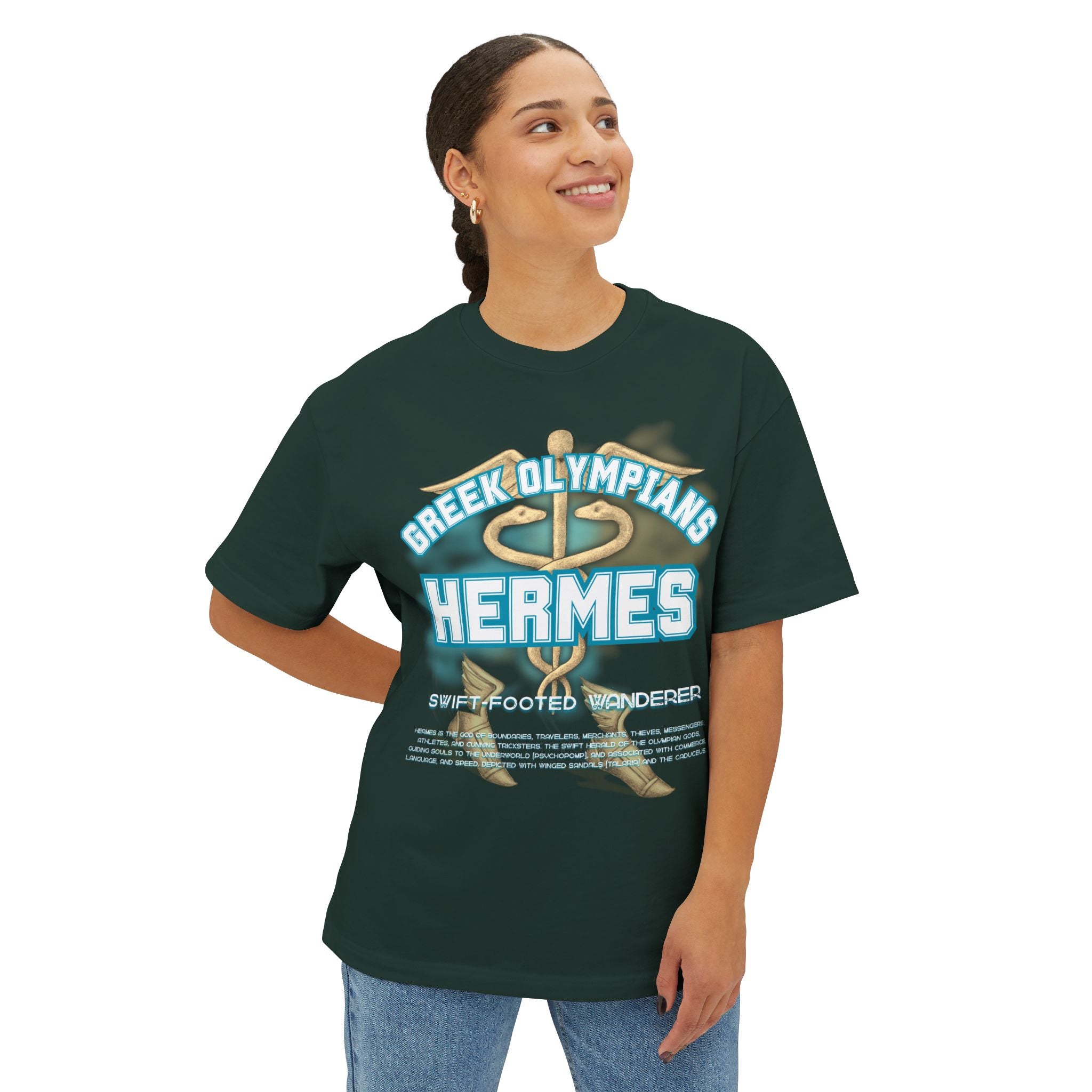 Hermes Mythology Graphic Tee — Greek Pantheon Inspired Design