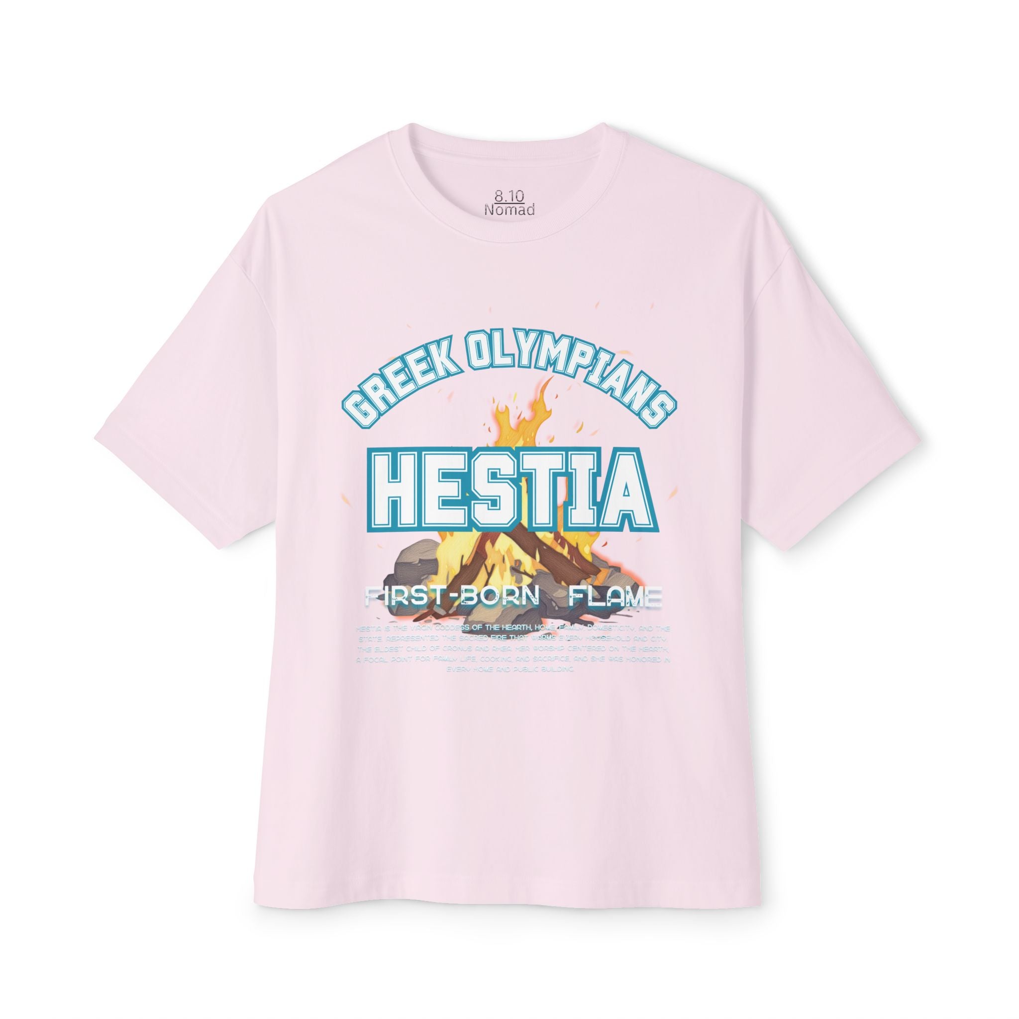 Hestia Mythology Graphic Tee — Greek Pantheon Inspired Design