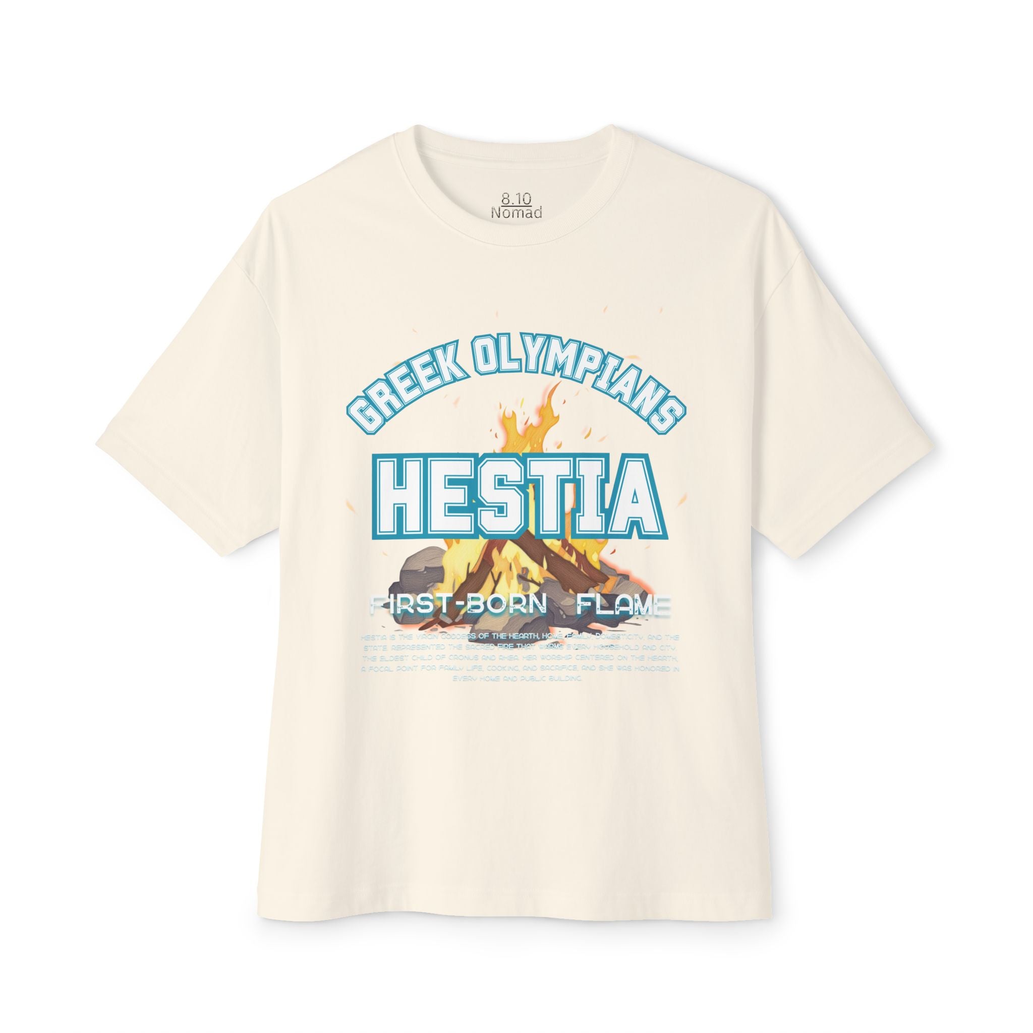 Hestia Mythology Graphic Tee — Greek Pantheon Inspired Design