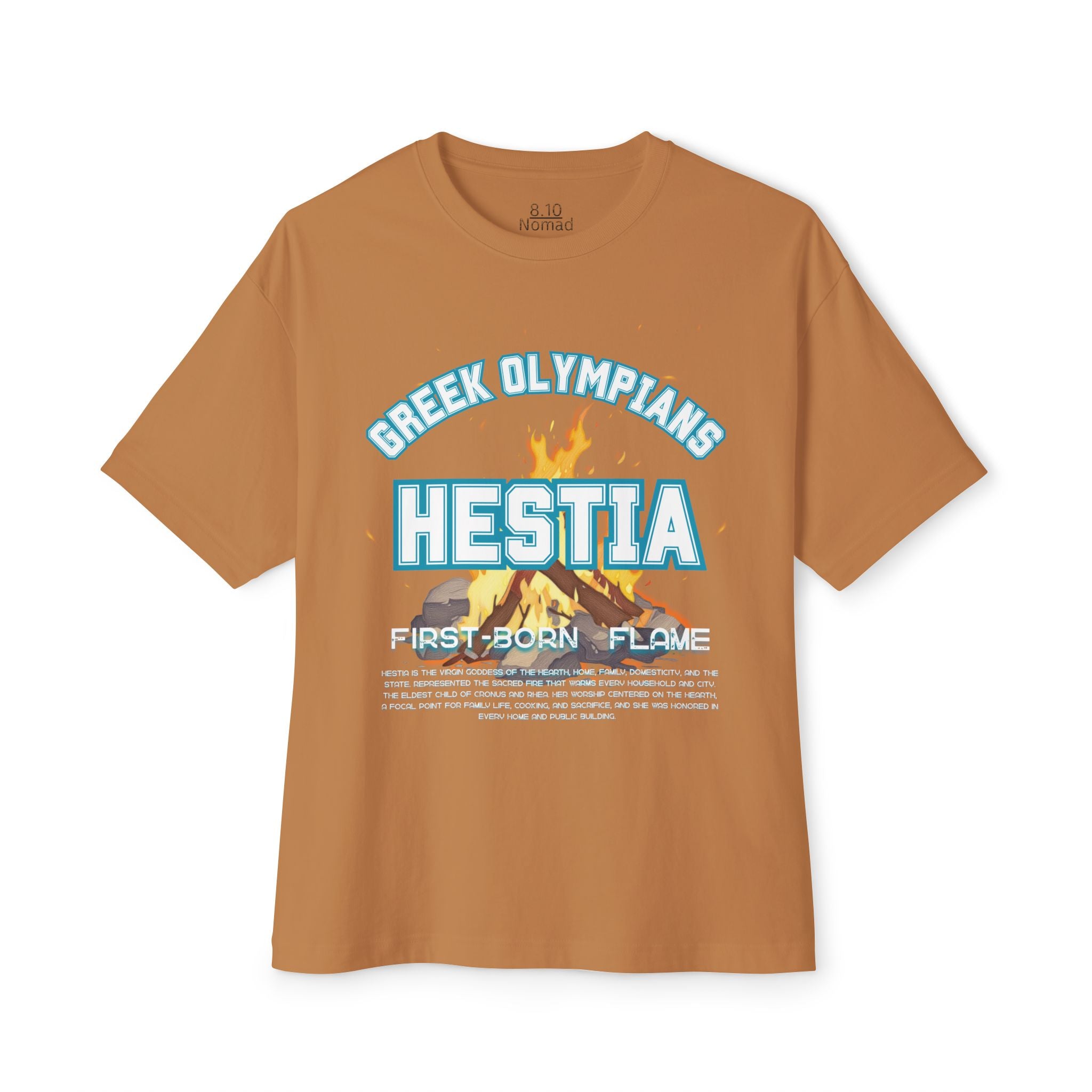 Hestia Mythology Graphic Tee — Greek Pantheon Inspired Design