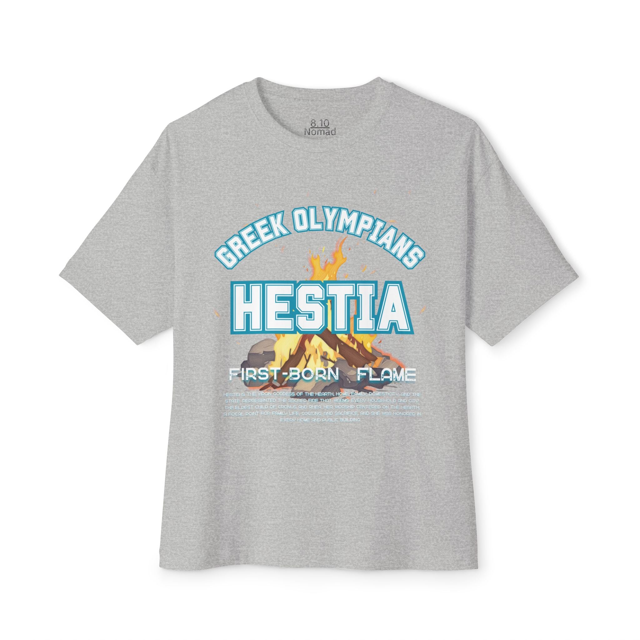 Hestia Mythology Graphic Tee — Greek Pantheon Inspired Design