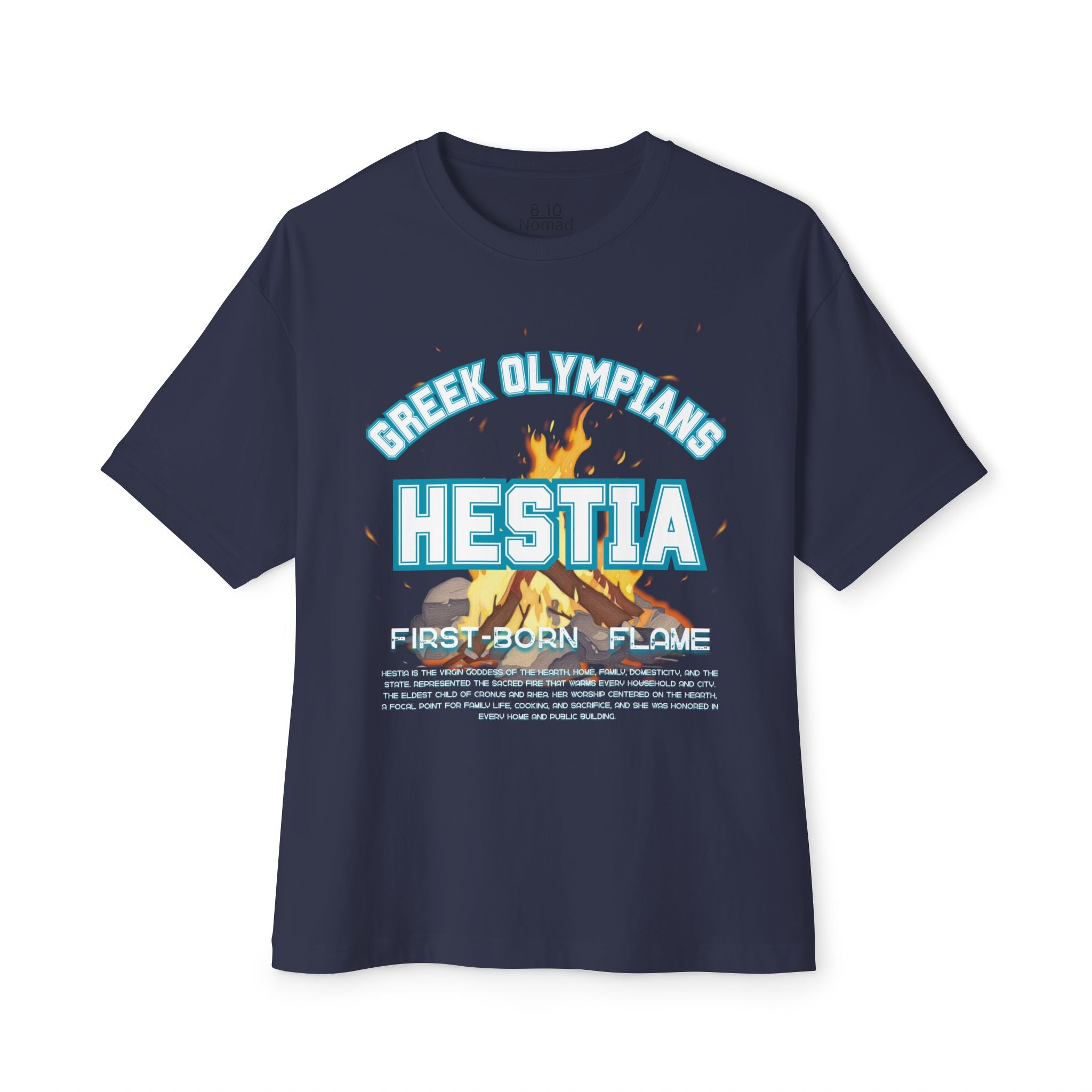 Hestia Mythology Graphic Tee — Greek Pantheon Inspired Design