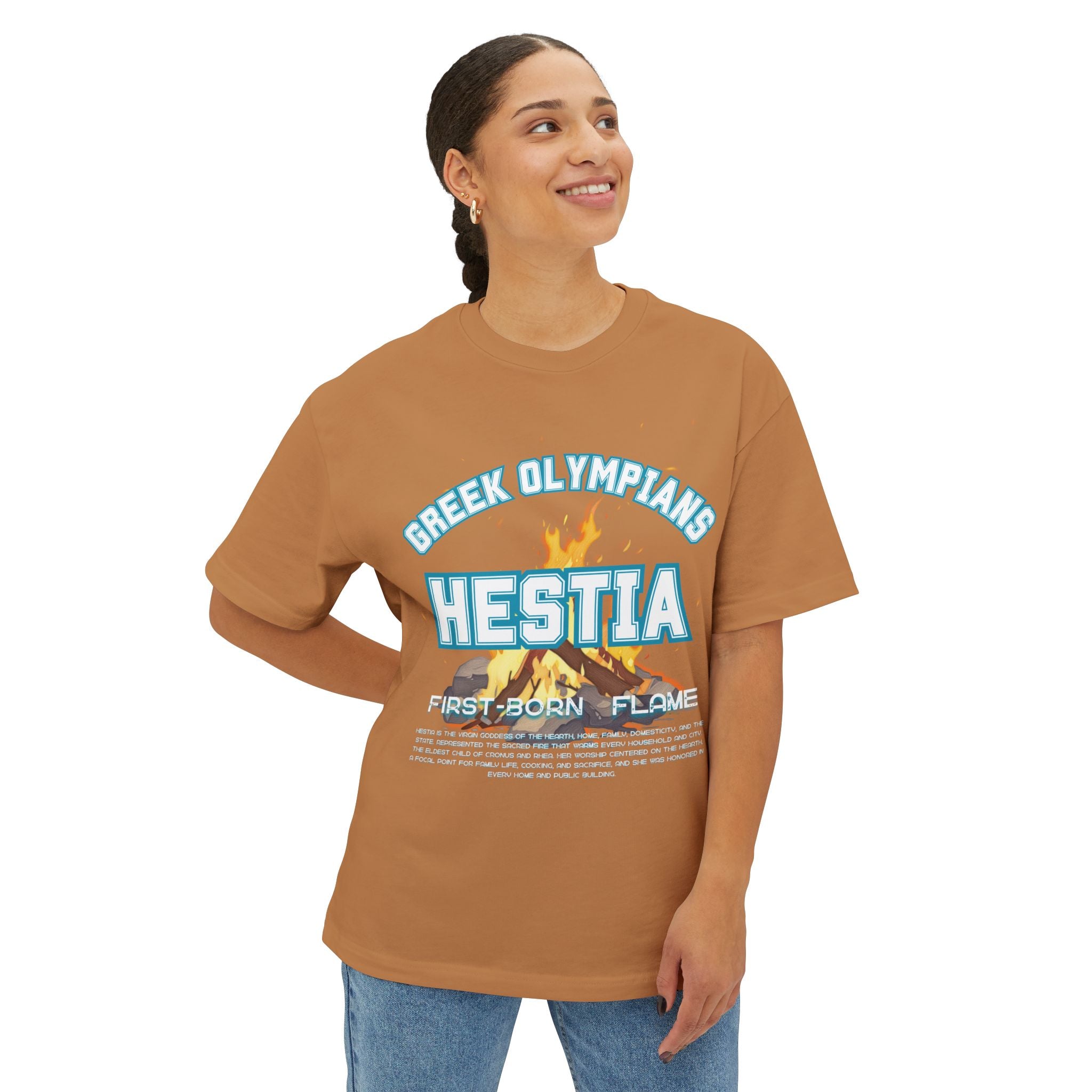 Hestia Mythology Graphic Tee — Greek Pantheon Inspired Design