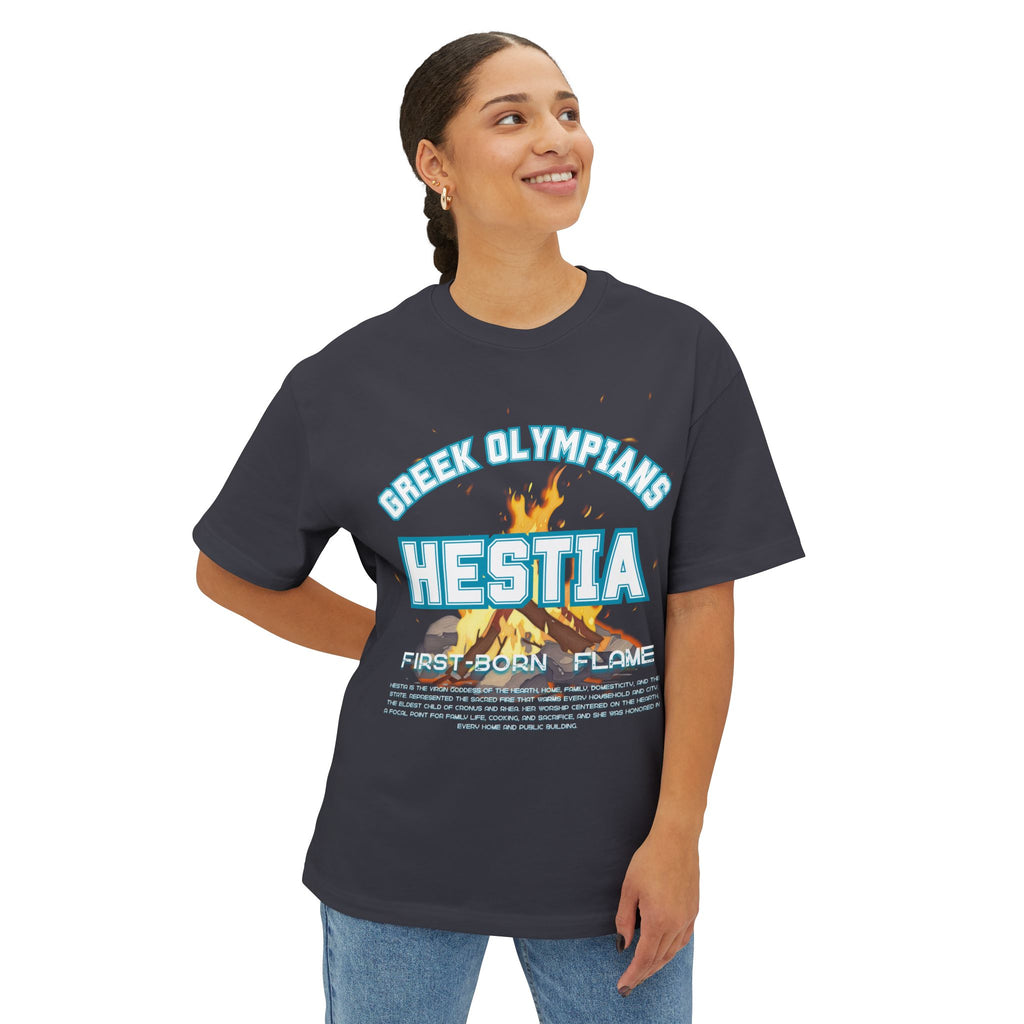 Hestia Mythology Graphic Tee — Greek Pantheon Inspired Design