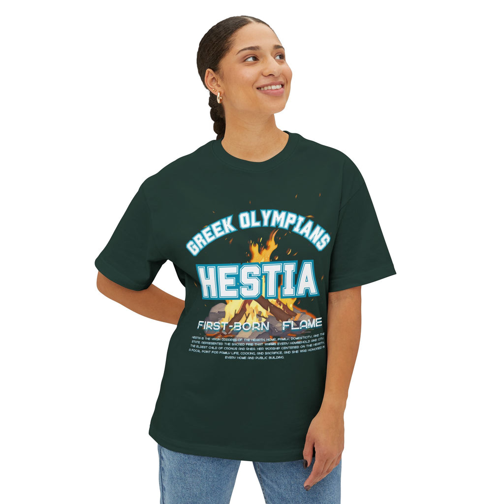 Hestia Mythology Graphic Tee — Greek Pantheon Inspired Design