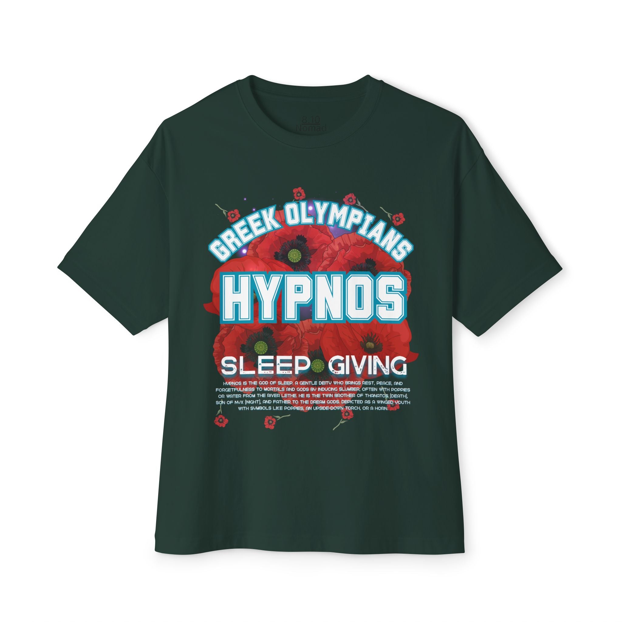 Hypnos Mythology Graphic Tee — Greek Pantheon Inspired Design
