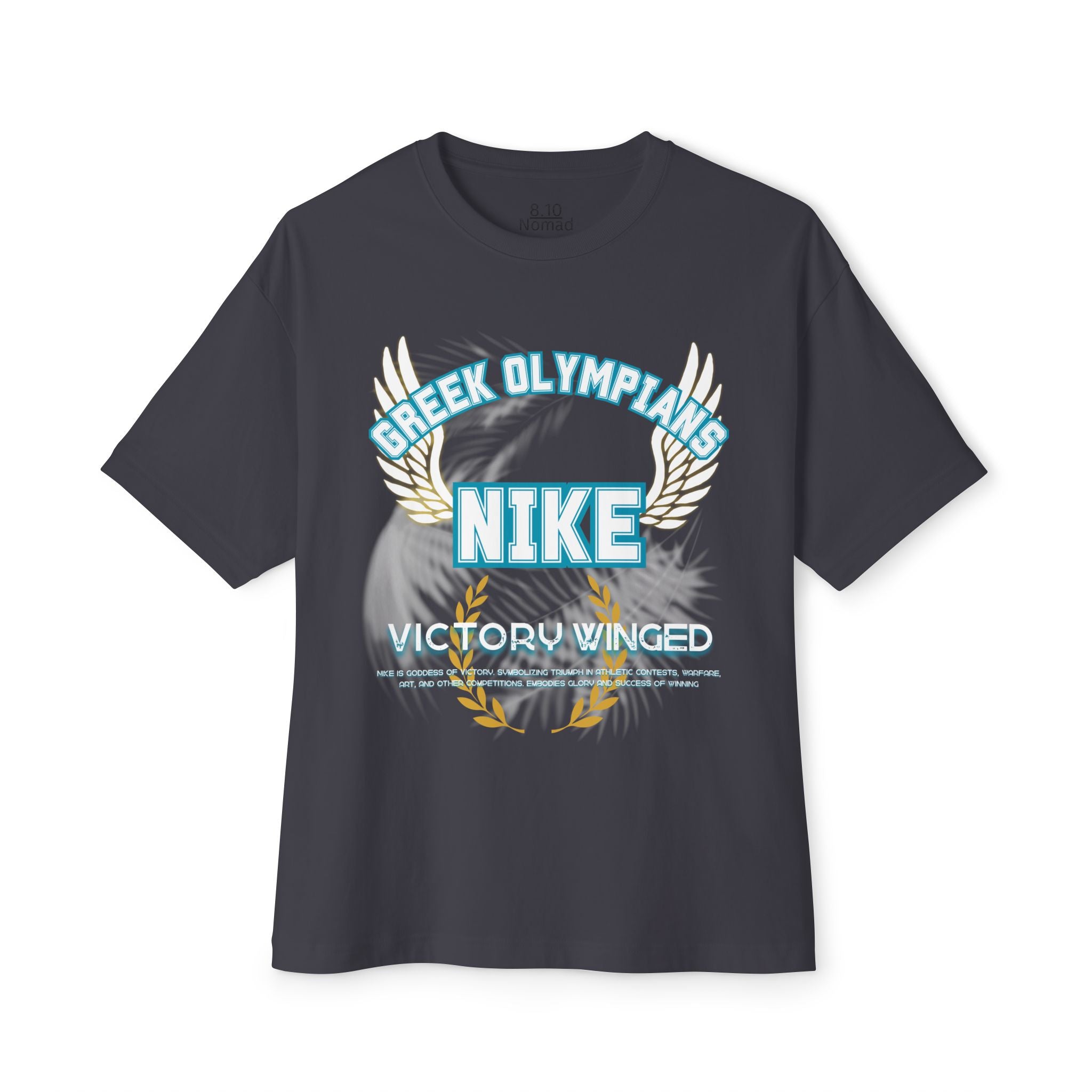 Nike Mythology Graphic Tee — Greek Pantheon Inspired Design