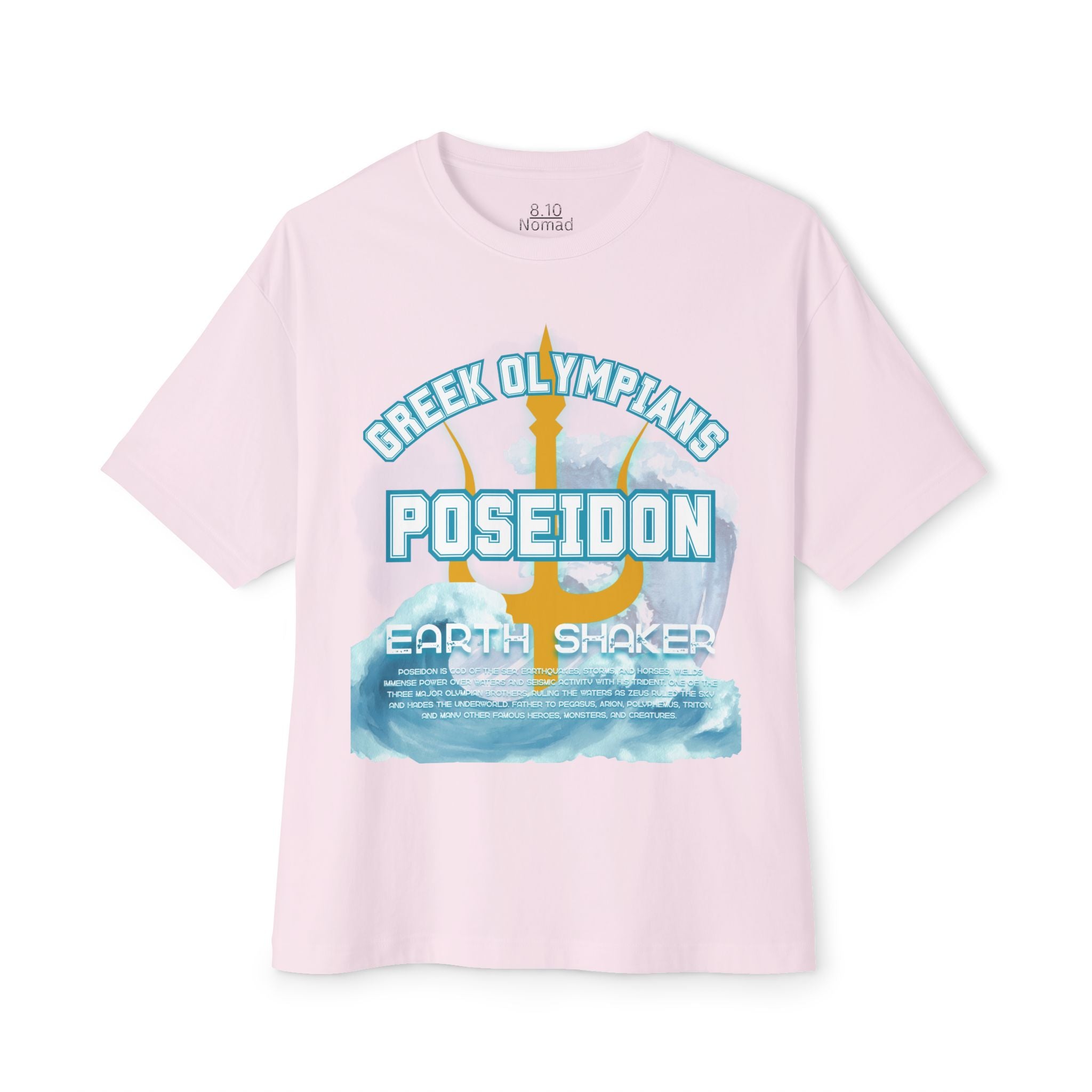 Poseidon Mythology Graphic Tee — Greek Pantheon Inspired Design