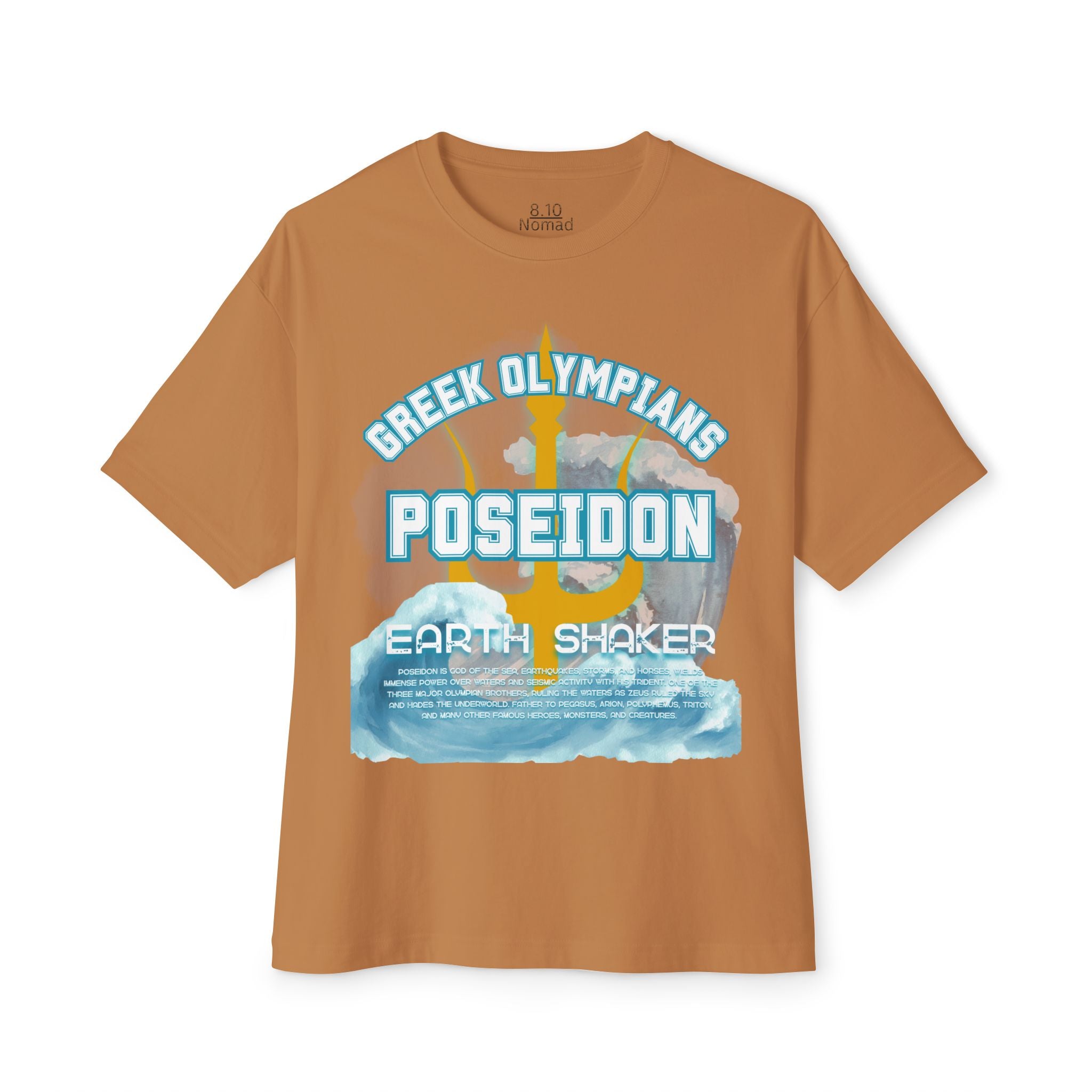 Poseidon Mythology Graphic Tee — Greek Pantheon Inspired Design