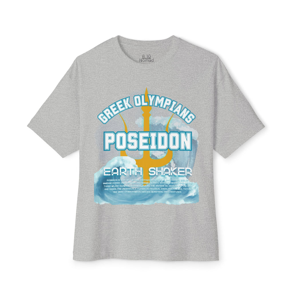 Poseidon Mythology Graphic Tee — Greek Pantheon Inspired Design